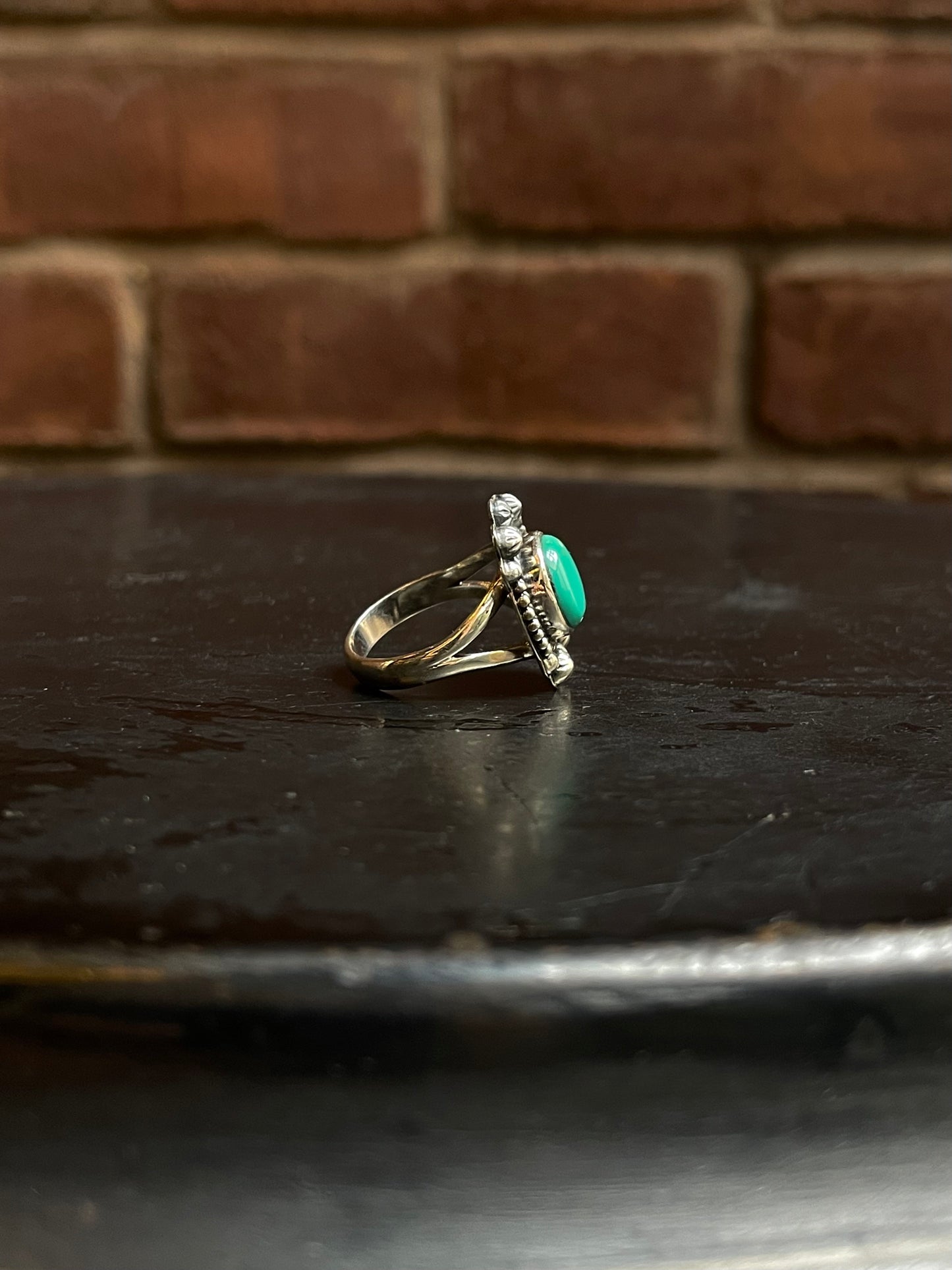 Kingman Turquoise Ring Size 7 | 925 Sterling Silver Southwest E157