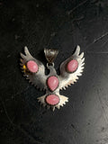 Pink Conch Bird Pendant | 925 Sterling Silver C990