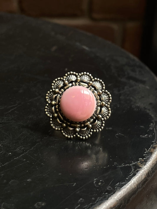 Pink Conch Ring | 925 Sterling Silver | Size 7.25 E288