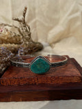 Turquoise Teardrop Cuff Bracelet | 925 Sterling Silver D279