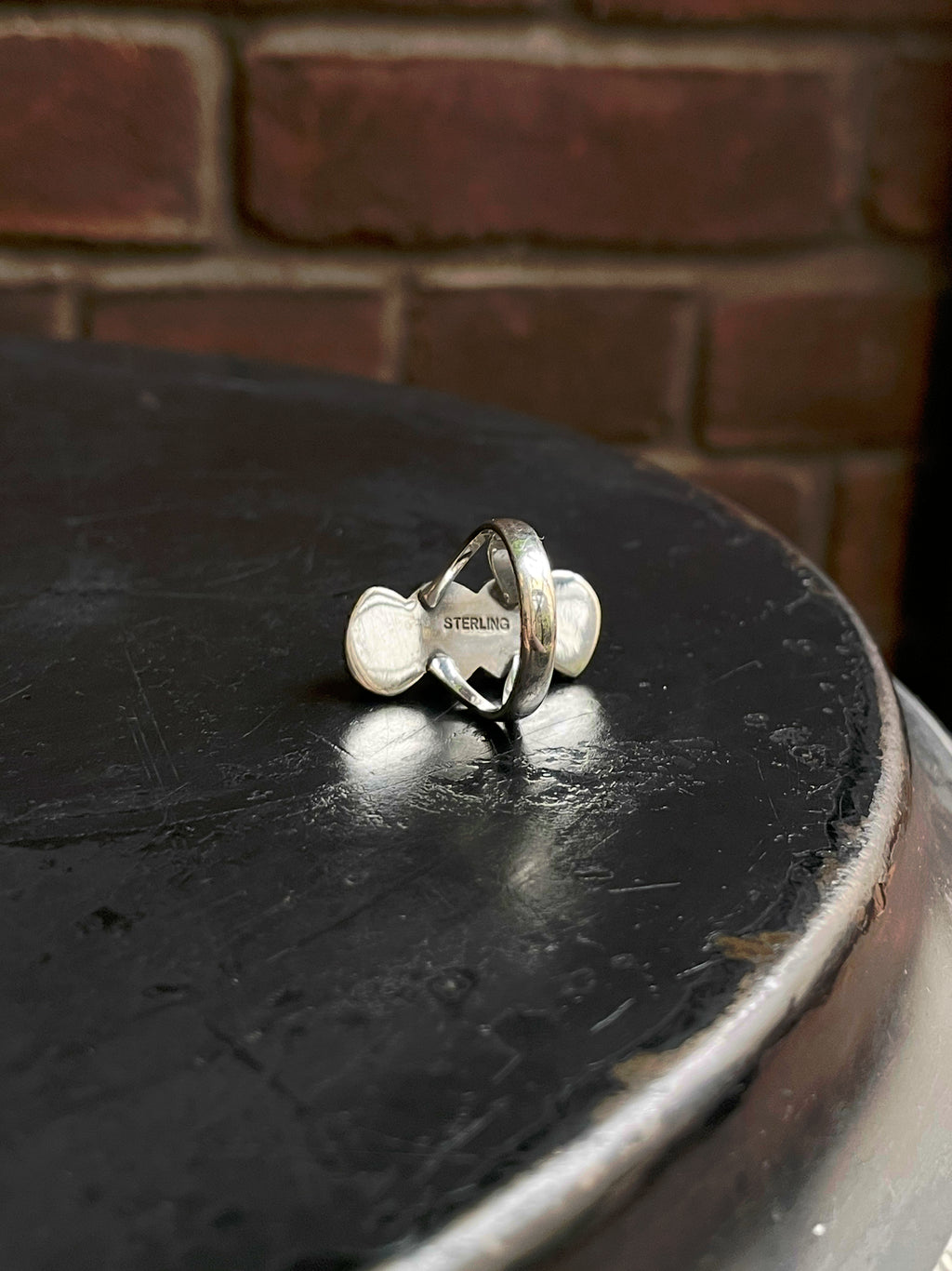 Pink Conch Triple Stone Ring Size 7 | 925 Sterling Silver Southwest E145