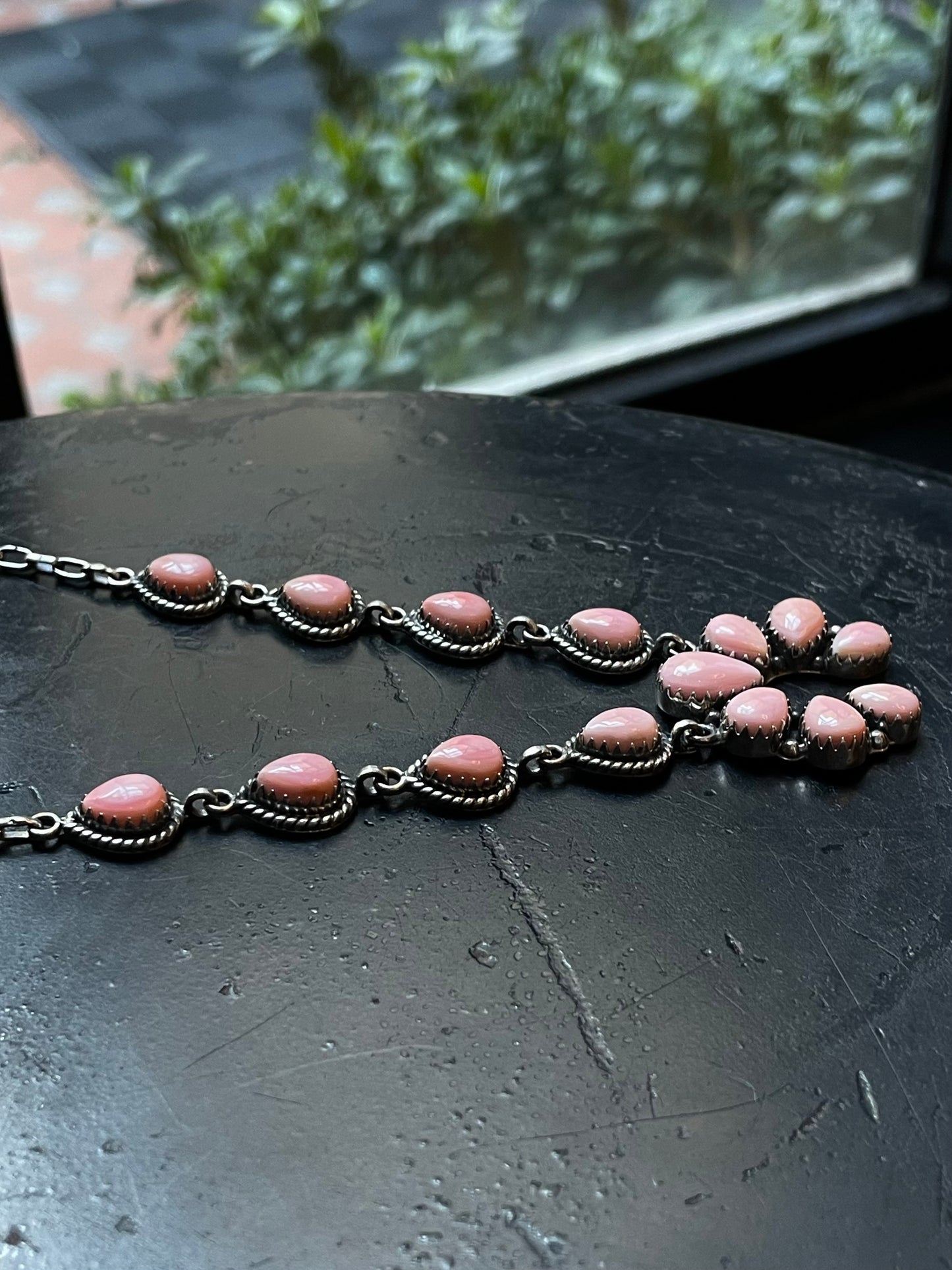 Pink Conch Naja Necklace | 925 Sterling Silver E328