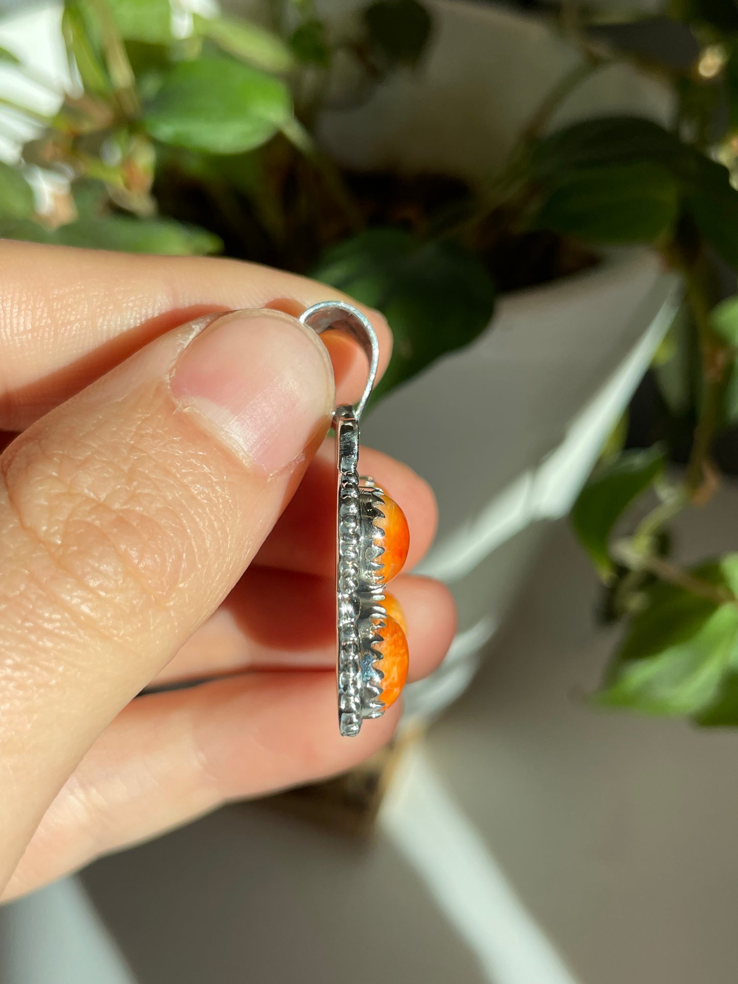 Spiny Oyster Butterfly Pendant | Sterling Silver 925 B806