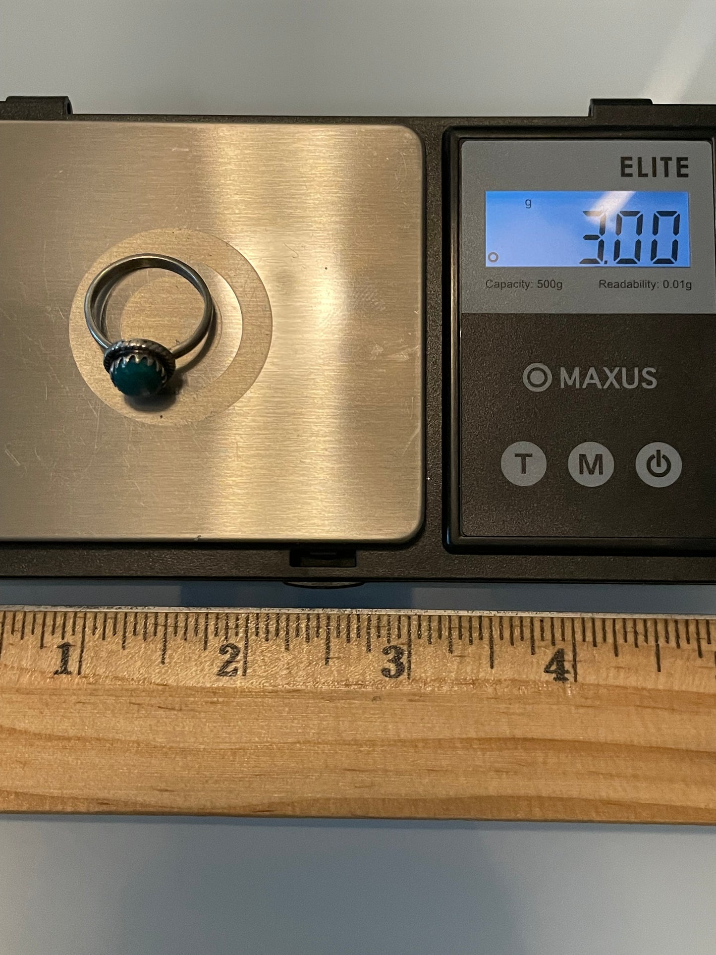 Kingman Turquoise Ring | Sterling Silver | Size 5 G384