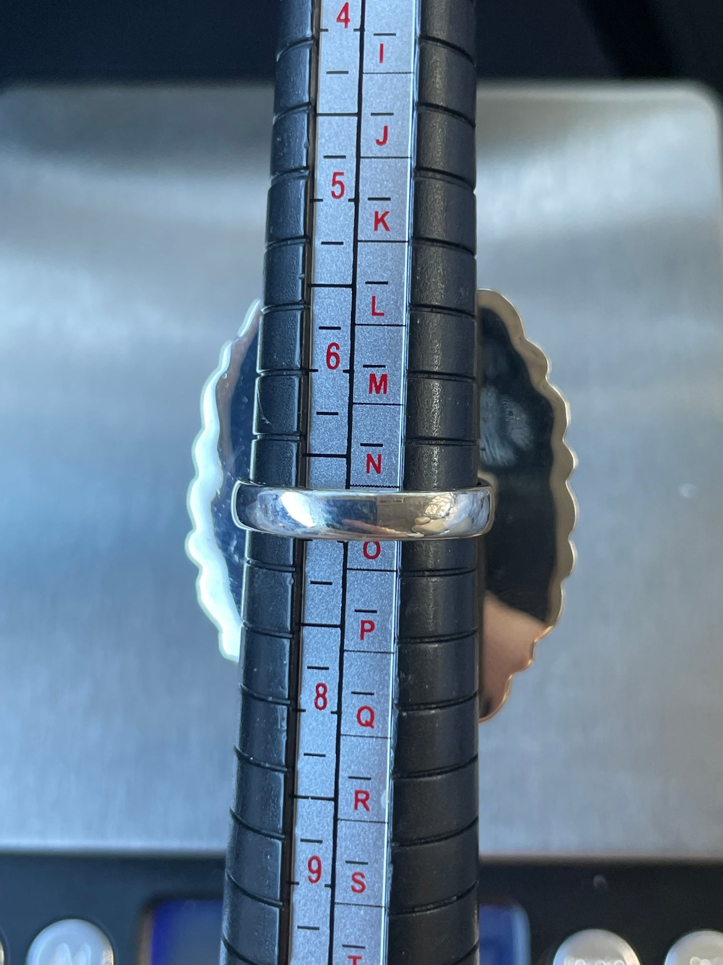 Spiny Oyster Kingman Turquoise Cluster Ring Size 7 | 925 Sterling Silver D105