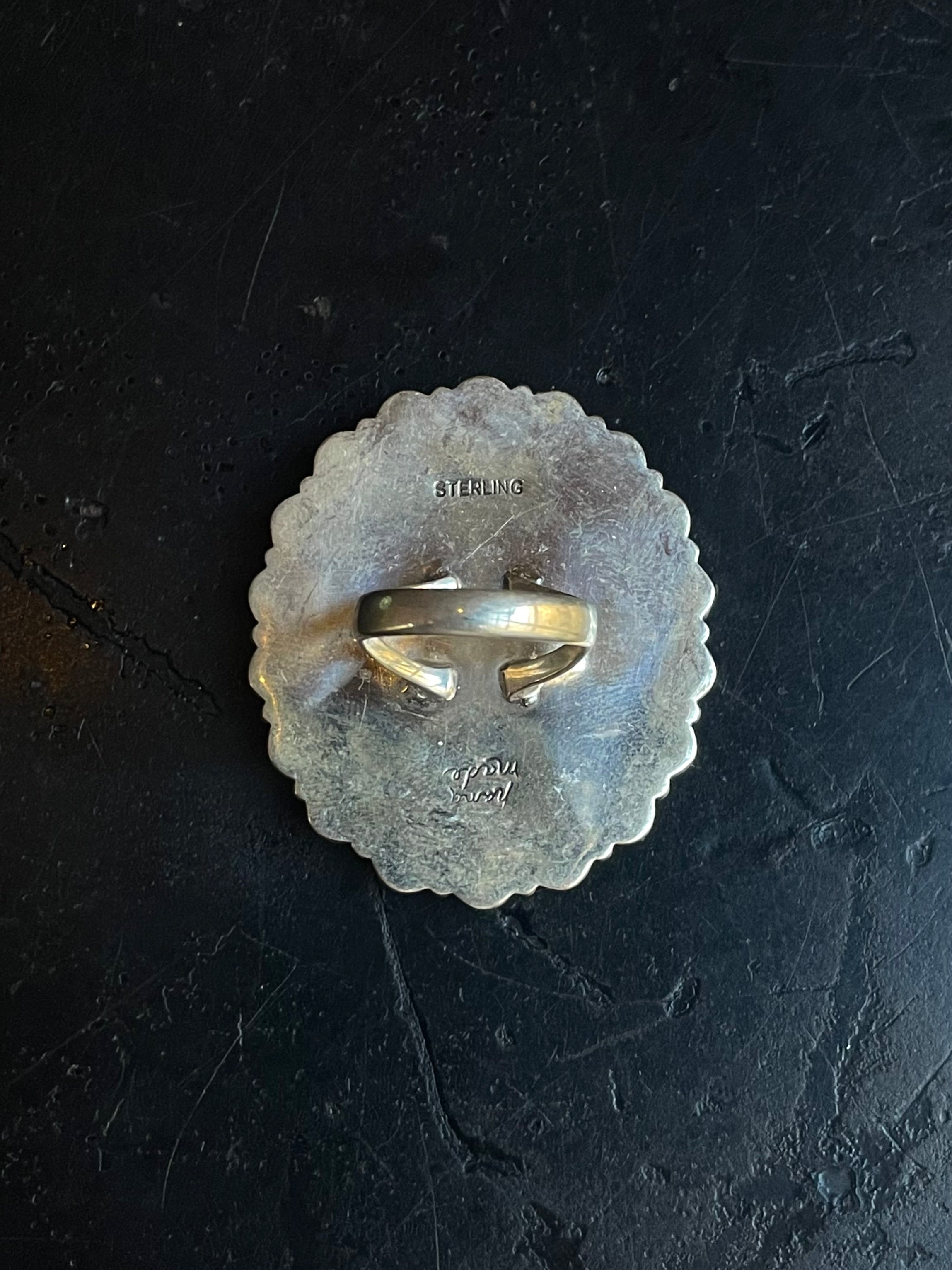White Buffalo & Italian Coral Ring Size 5.5 | 925 Sterling Silver G680