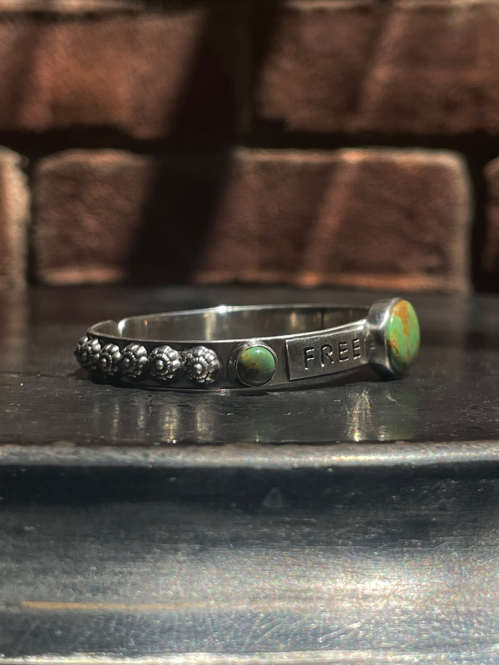 Kingman Turquoise Free Spirit Bracelet | Sterling Silver G427