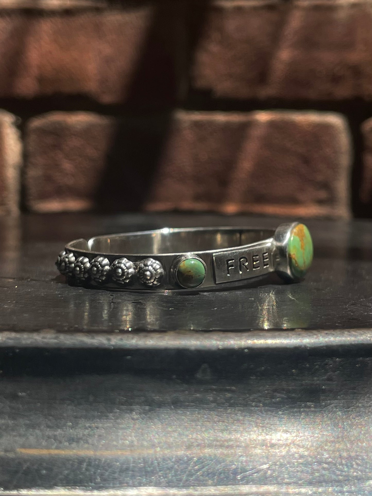 Kingman Turquoise Free Spirit Bracelet | Sterling Silver G427