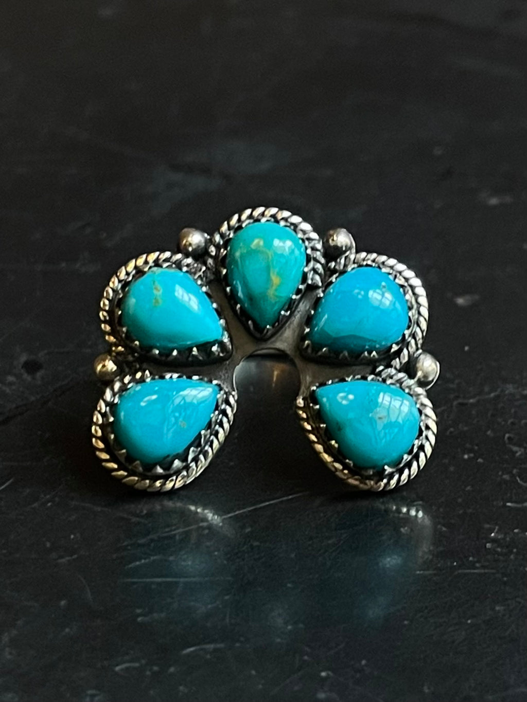 Turquoise Naja Ring Size8 | Sterling Silver E883