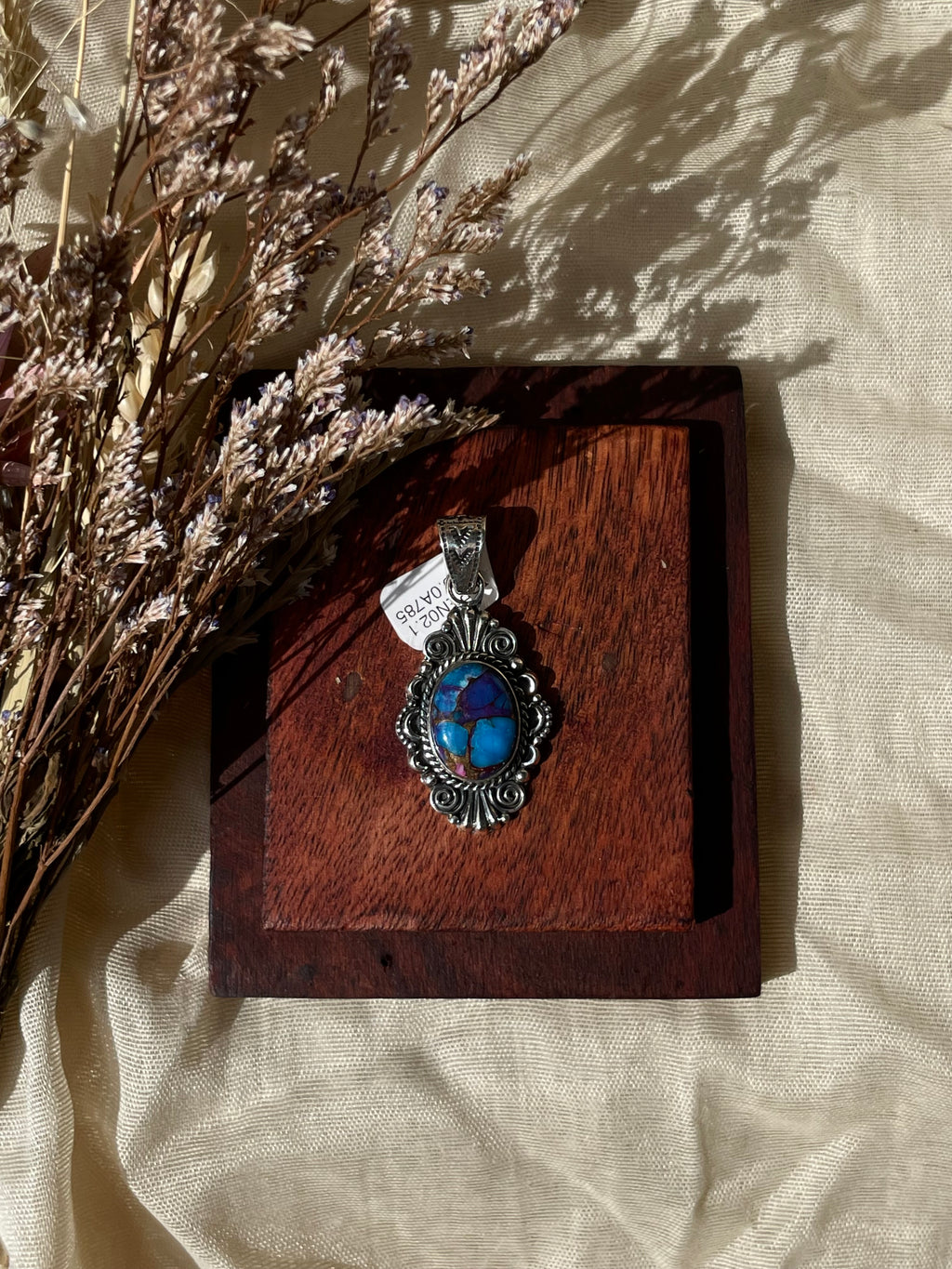 Dahlia Pendant Oval 2.14 | Sterling Silver | A785