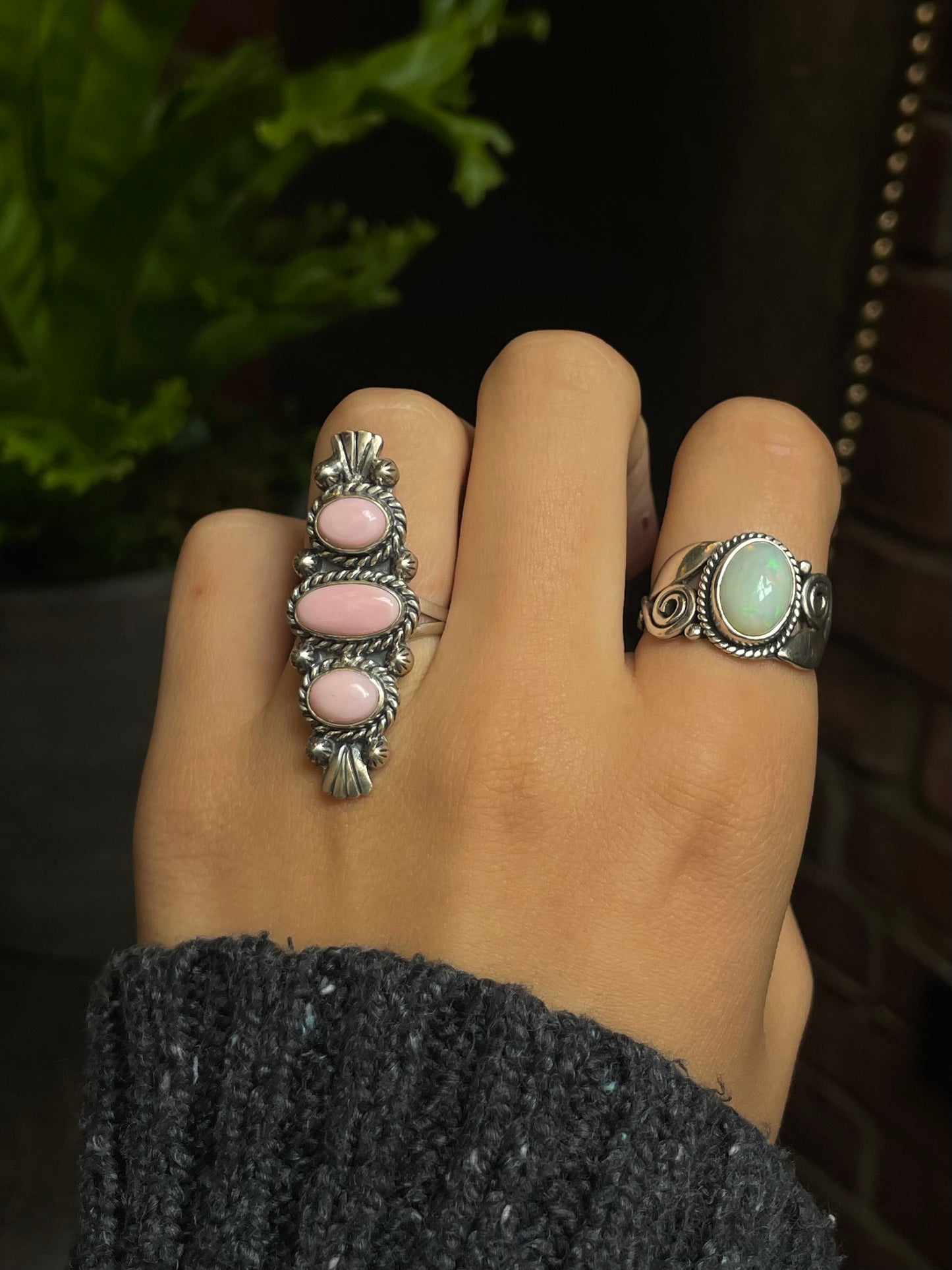 Pink Conch Ring Size 7 | 925 Sterling Silver G169