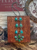 Kingman Turquoise Cluster Necklace | 925 Sterling Silver D229