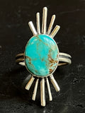 Kingman Turquoise Ring Size 7.25 | 925 Sterling Silver G501