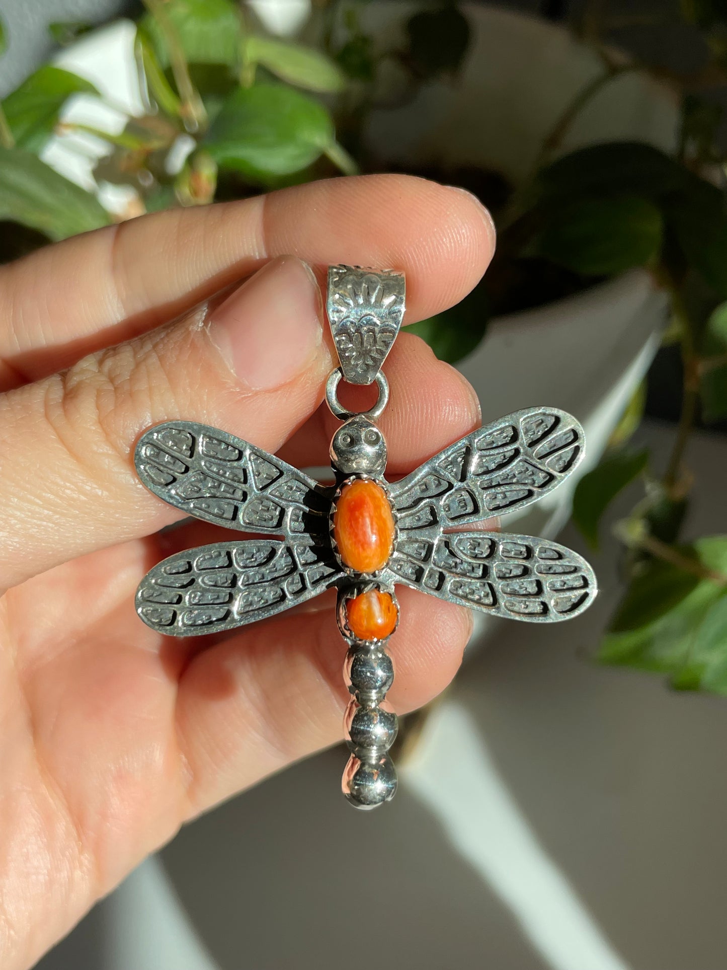 Spiny Oyster Butterfly Pendant | Sterling Silver 925 B788