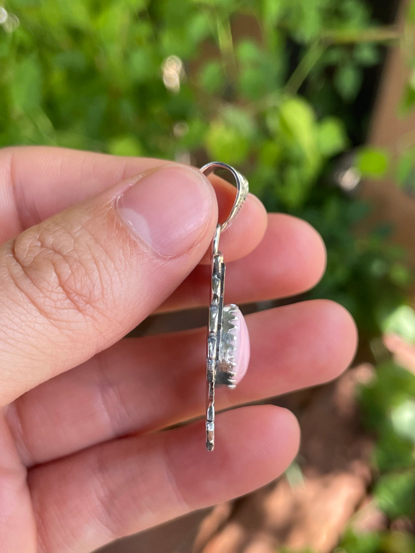Pink Conch Thunderbird Pendant | 925 Sterling Silver B201