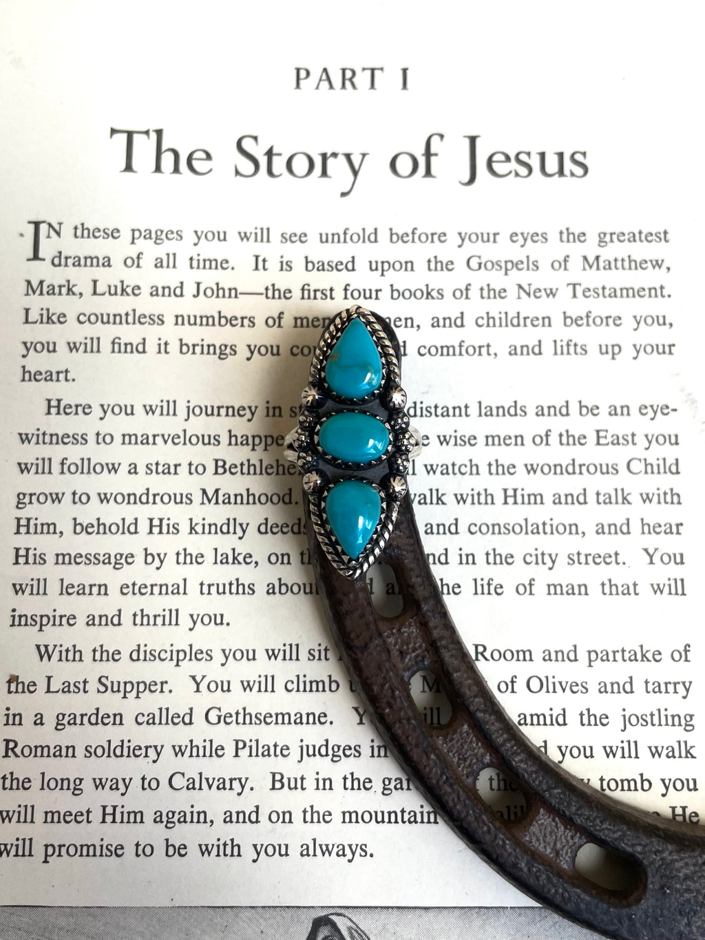 Turquoise Teardrop Ring | 925 Sterling Silver Size 7 G804