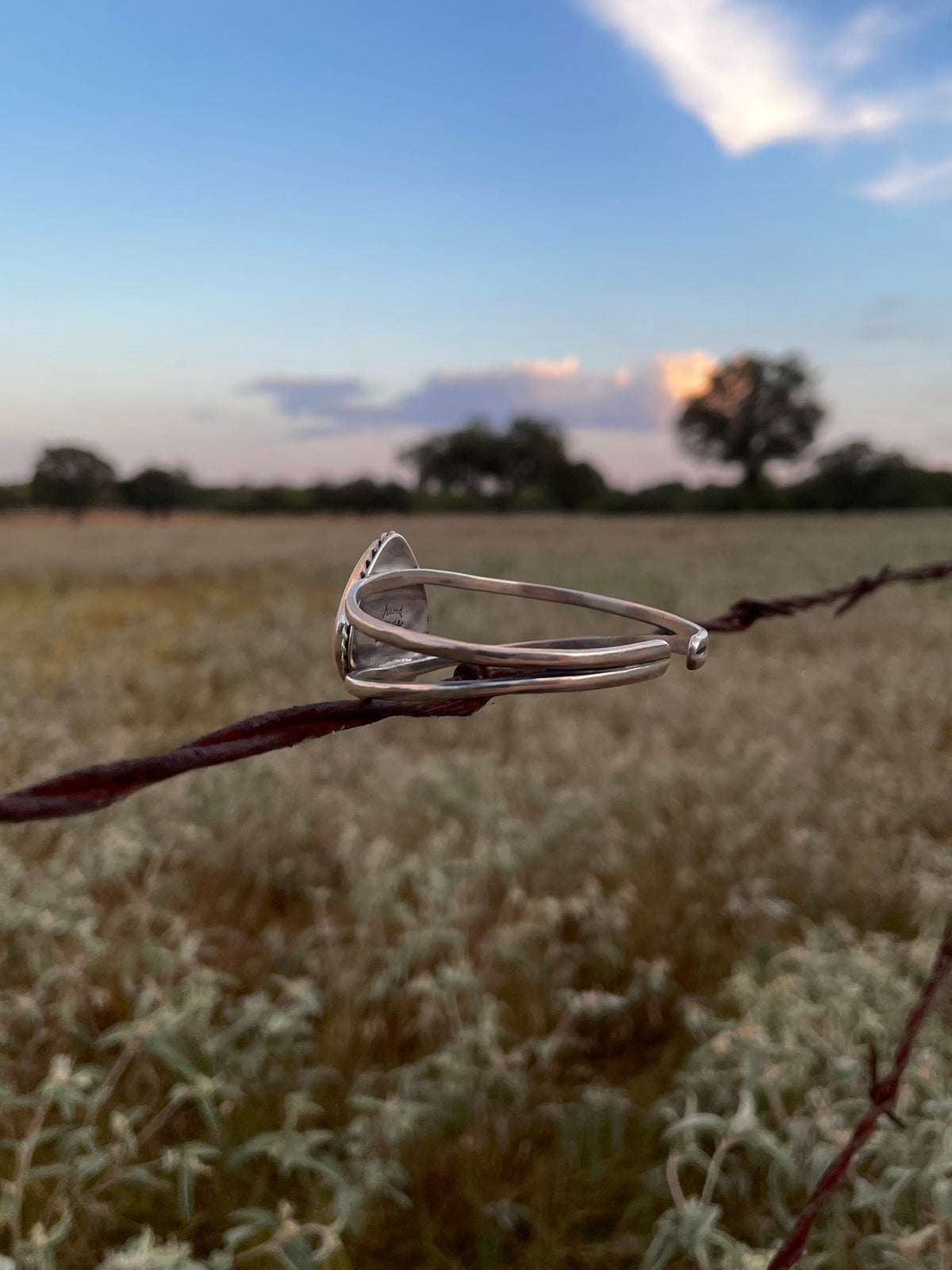 Pink Conch Teardrop Cuff Bracelet | 925 Sterling Silver G769