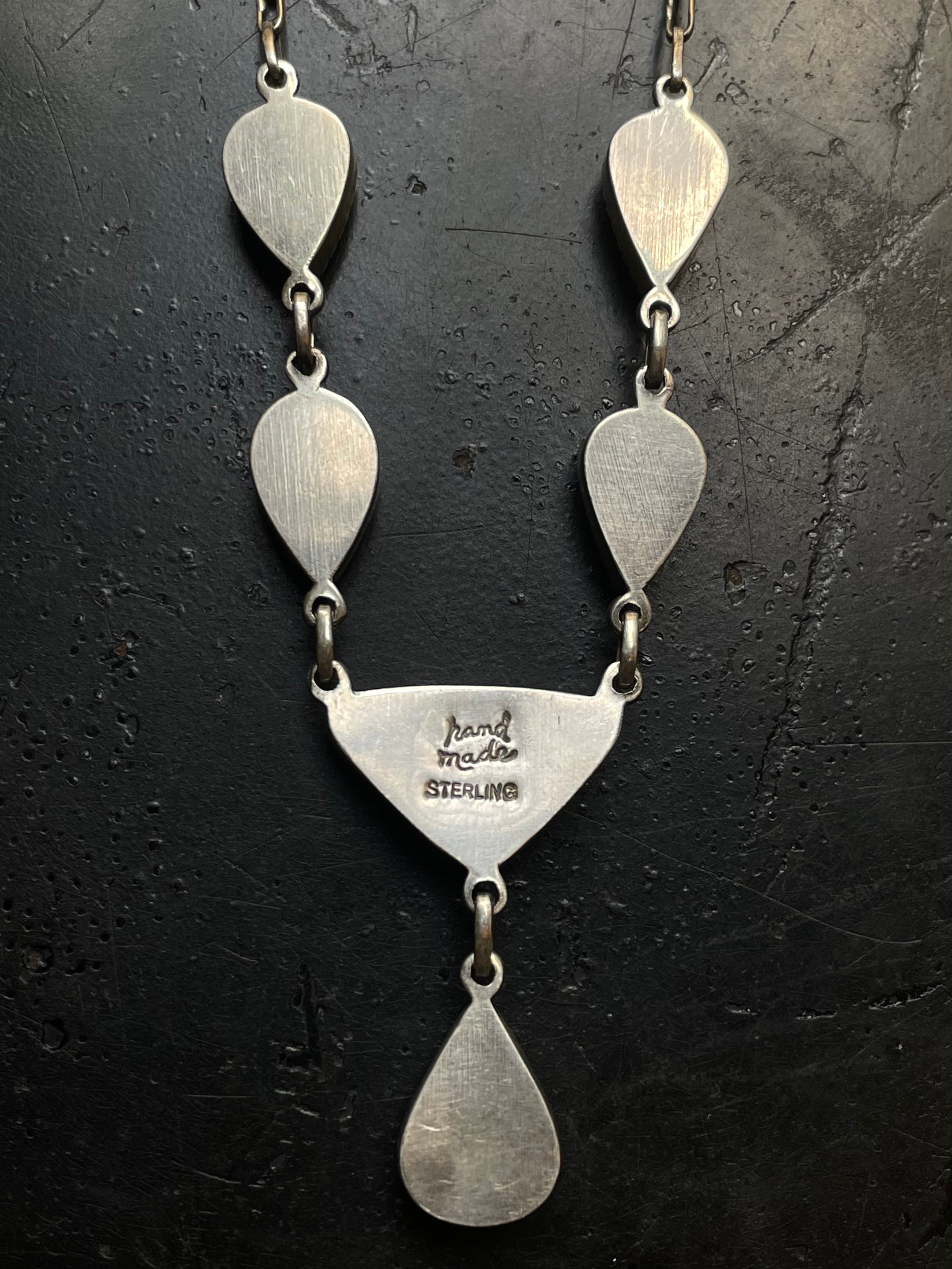 Kingman Turquoise Lariat Necklace | 925 Sterling Silver G409
