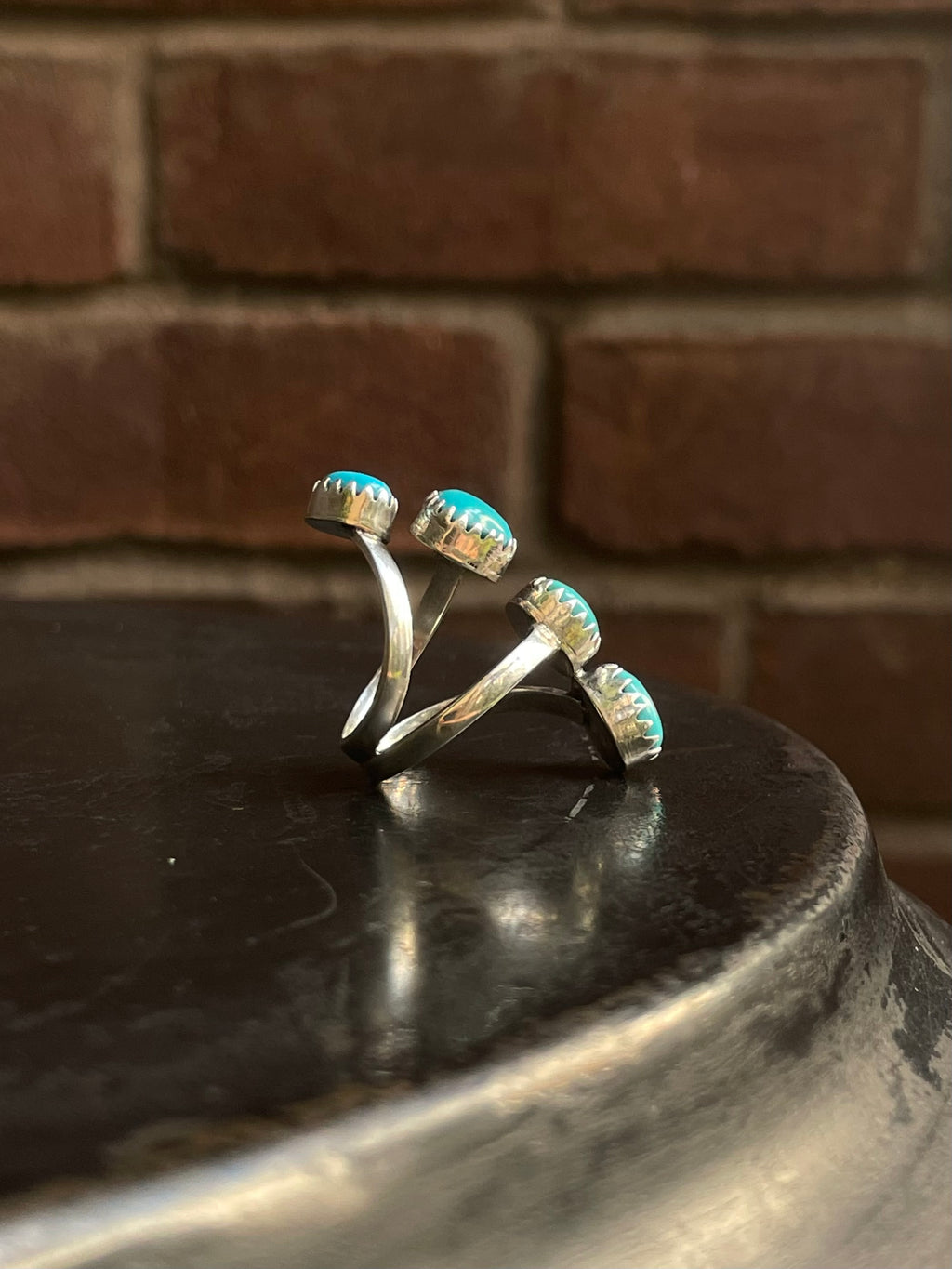 Kingman Turquoise Ring Size 7.5 | 925 Sterling Silver G589