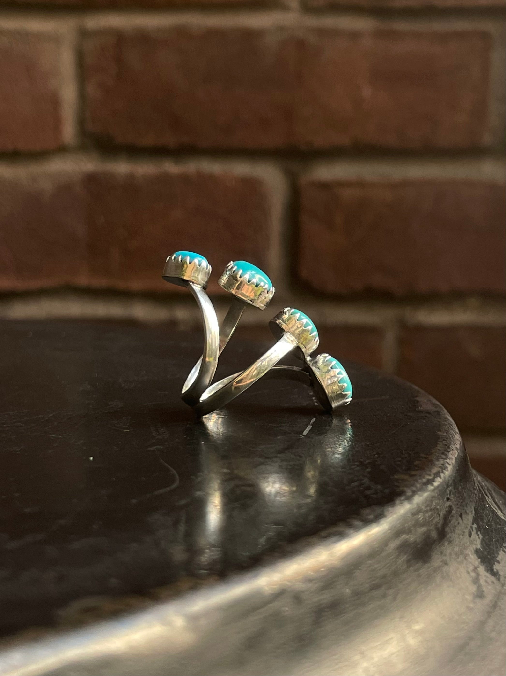 Kingman Turquoise Ring Size 7.5 | 925 Sterling Silver G589
