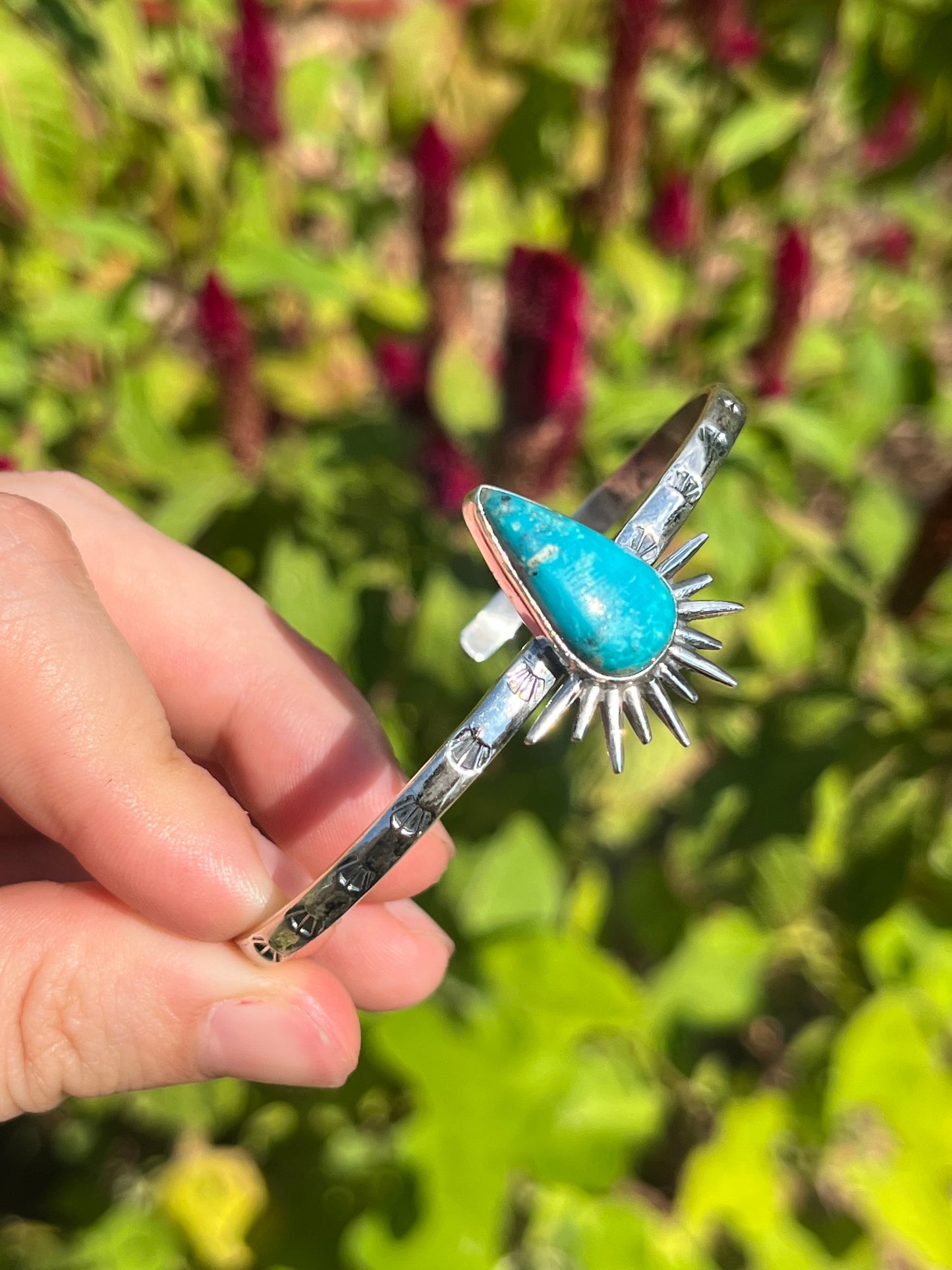 Kingman Turquoise Cuff Bracelet | 925 Sterling Silver X38