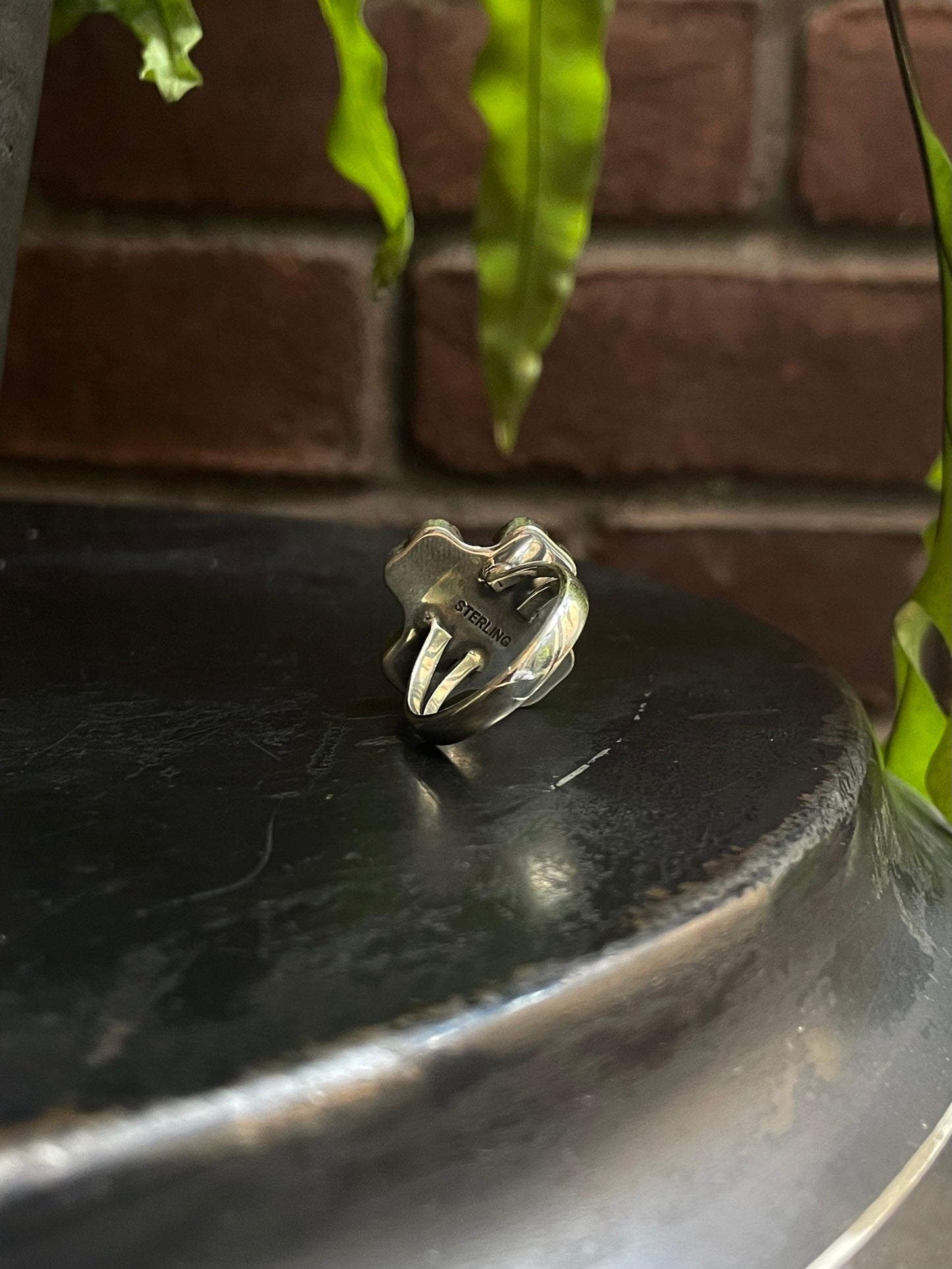 Turquoise Heart Ring | Sterling Silver 925 Size 9 C735