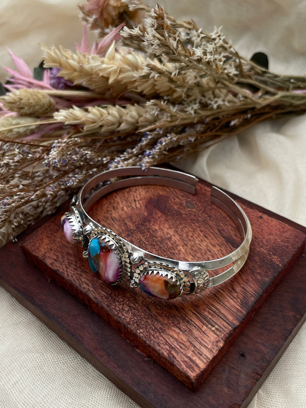 Dahlia Cuff Bracelet | 925 Sterling Silver D274