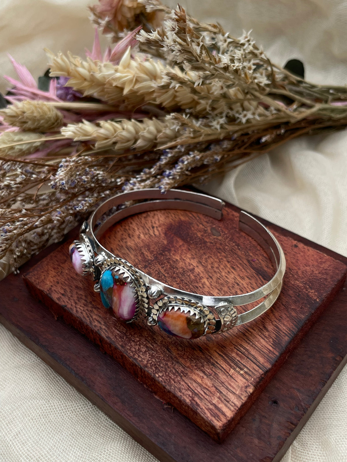 Dahlia Cuff Bracelet | 925 Sterling Silver D274
