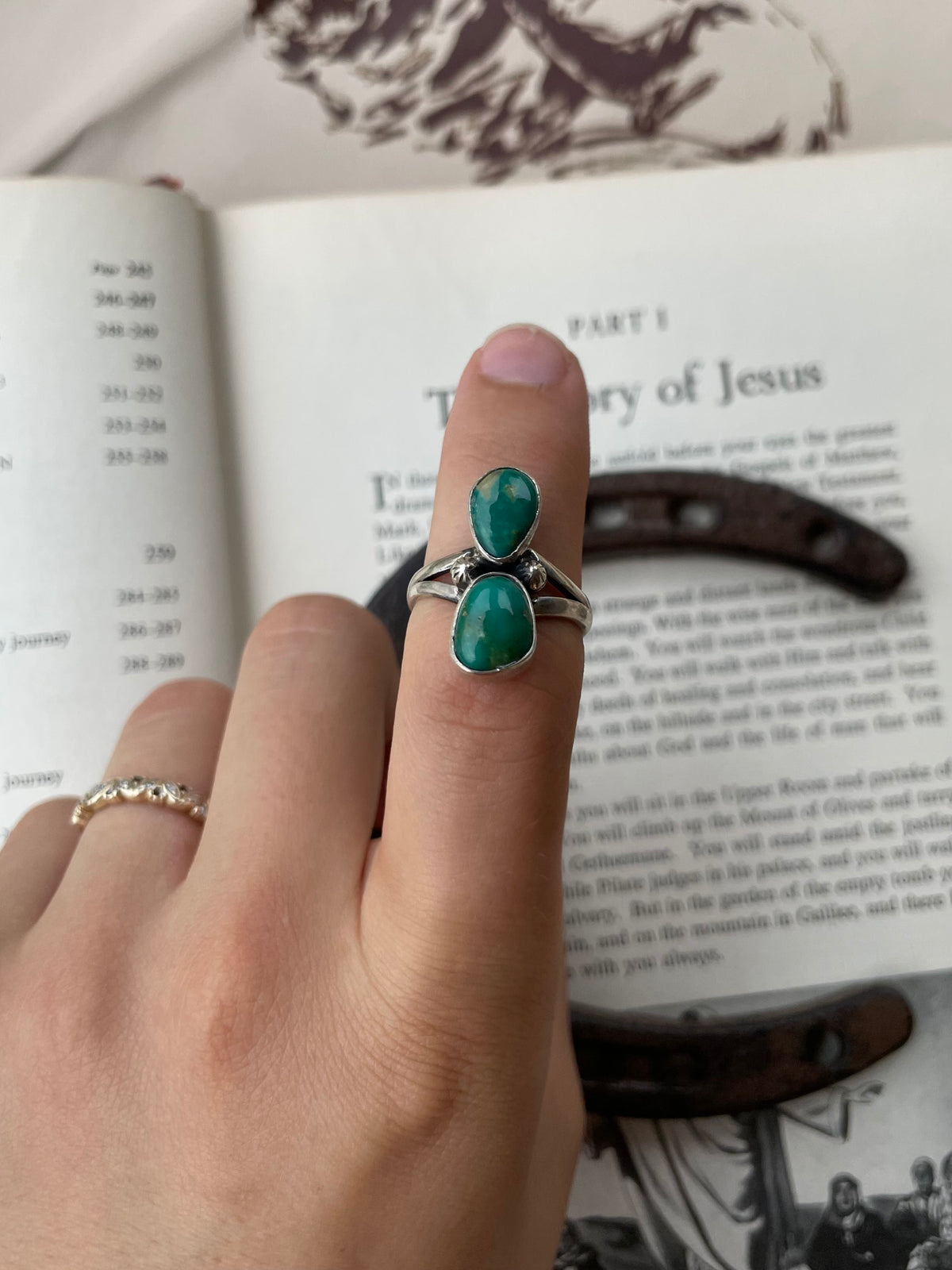 Turquoise Ring Size 8 | 925 Sterling Silver G774