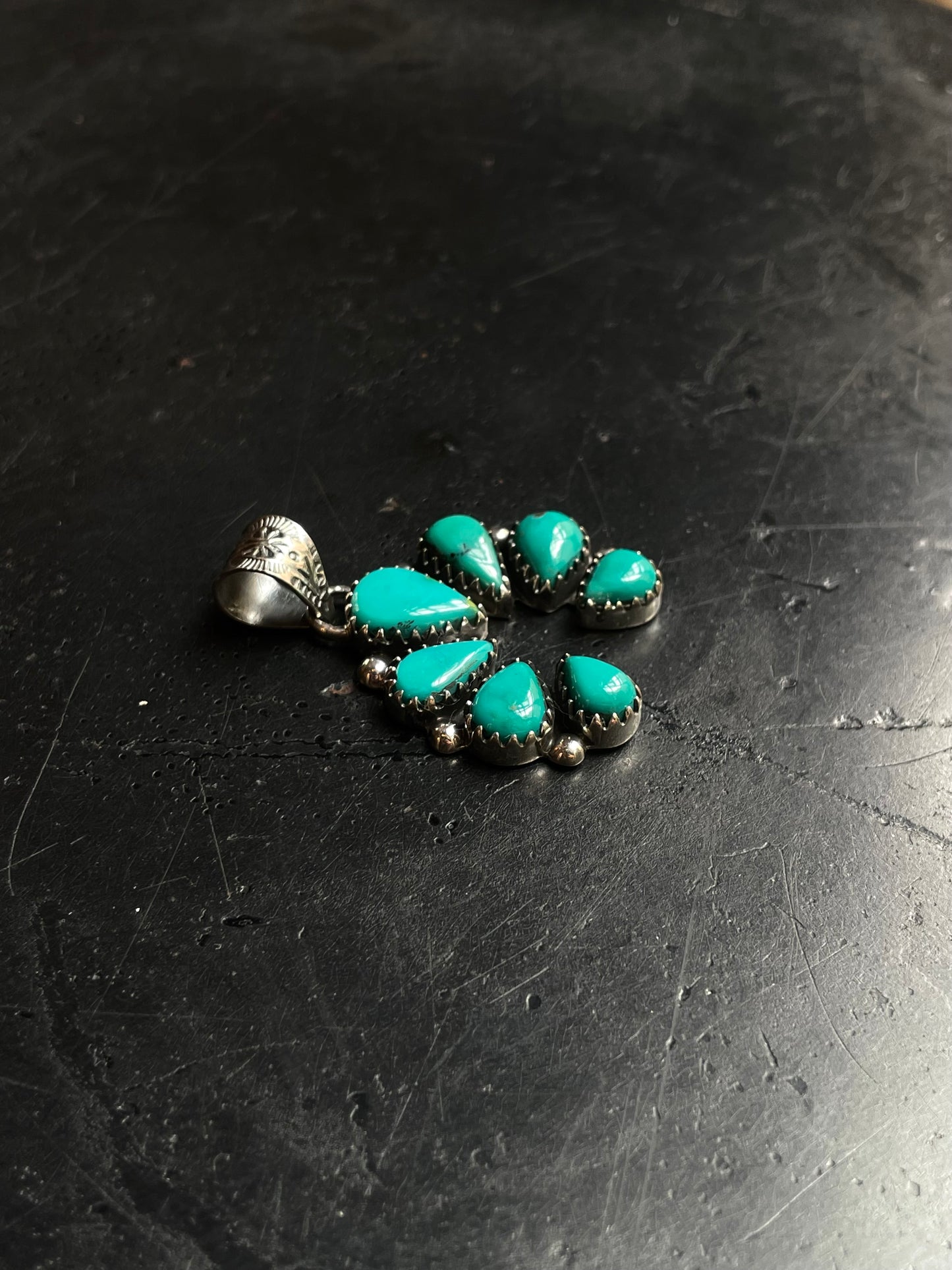 Turquoise Naja Pendant | 925 Sterling Silver E225
