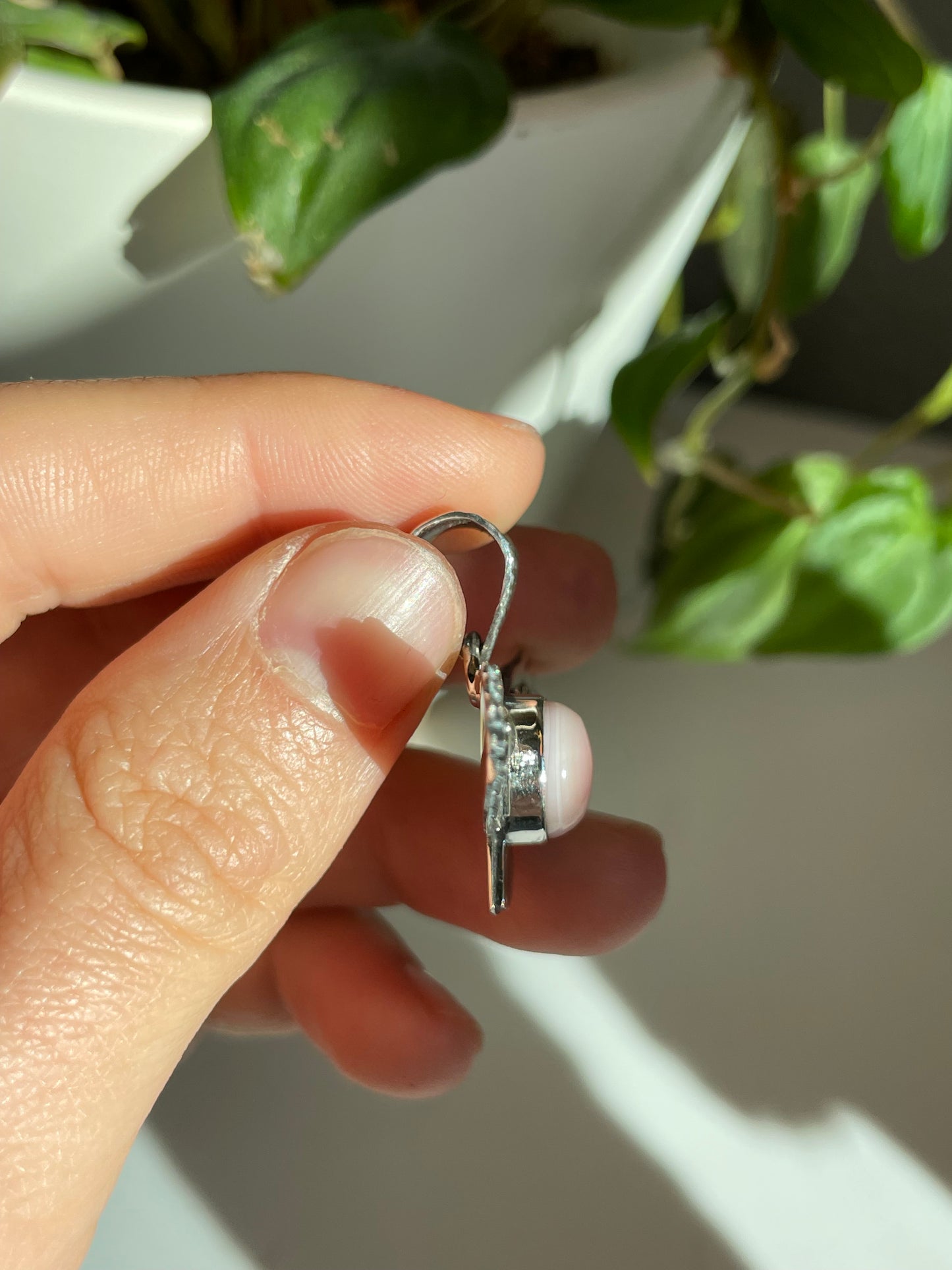 Pink Conch Thunderbird Pendant | Sterling Silver 925 B808