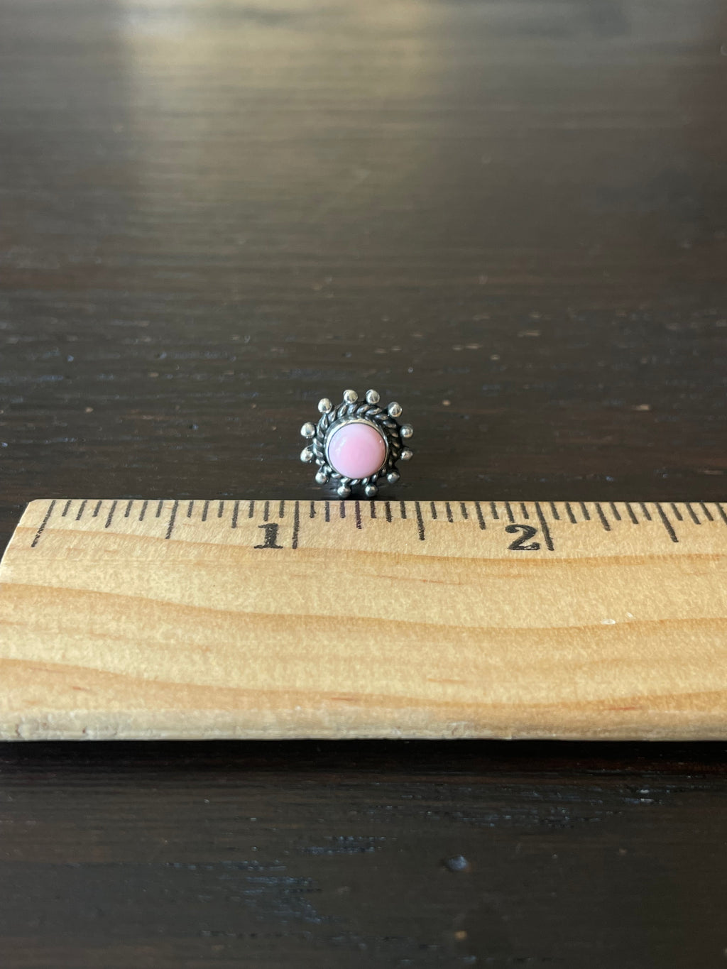 Pink Conch Stud Earrings | 925 Sterling Silver E794