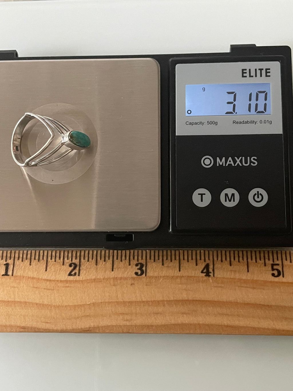 Kingman Turquoise Ring | Sterling Silver | Size 6.5 G310