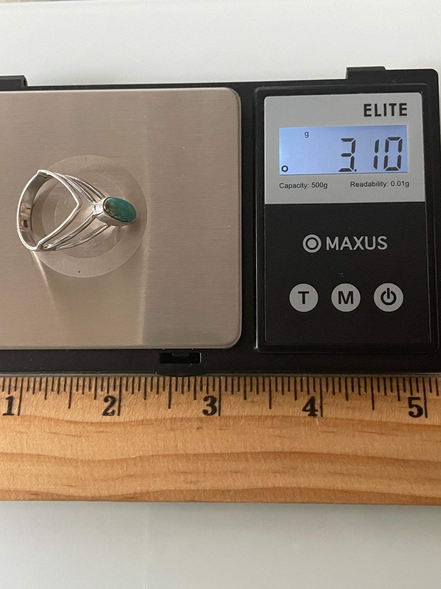 Kingman Turquoise Ring | Sterling Silver | Size 6.5 G310