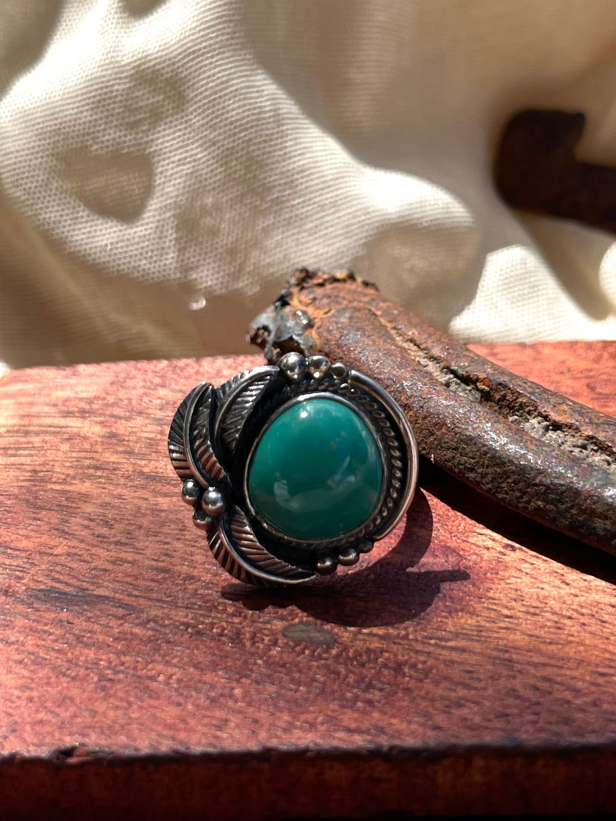 Turquoise Ring Size 9 | 925 Sterling Silver C925