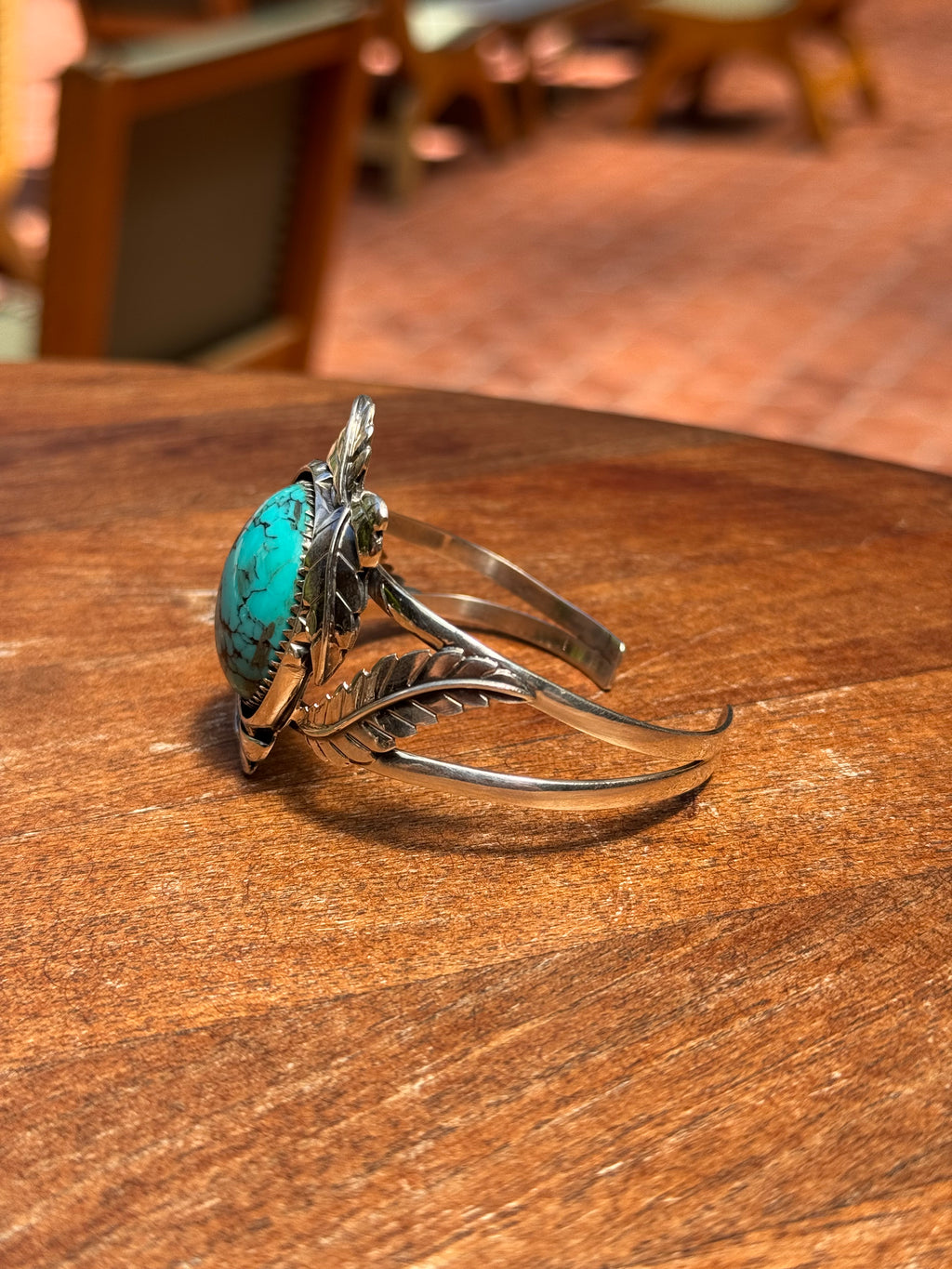 Turquoise Cuff Bracelet | Kingman | 925 Sterling Silver A560