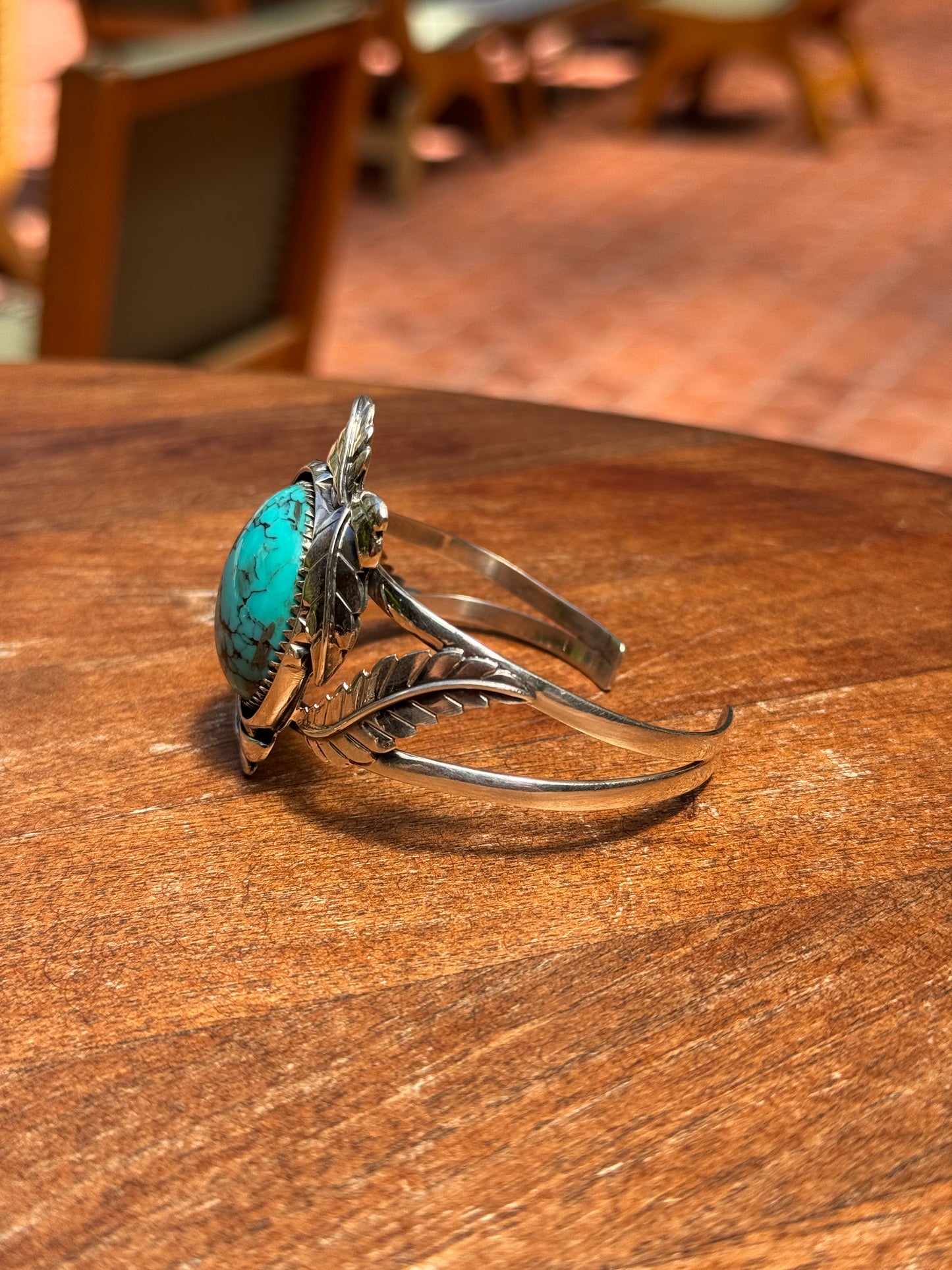 Turquoise Cuff Bracelet | Kingman | 925 Sterling Silver A560