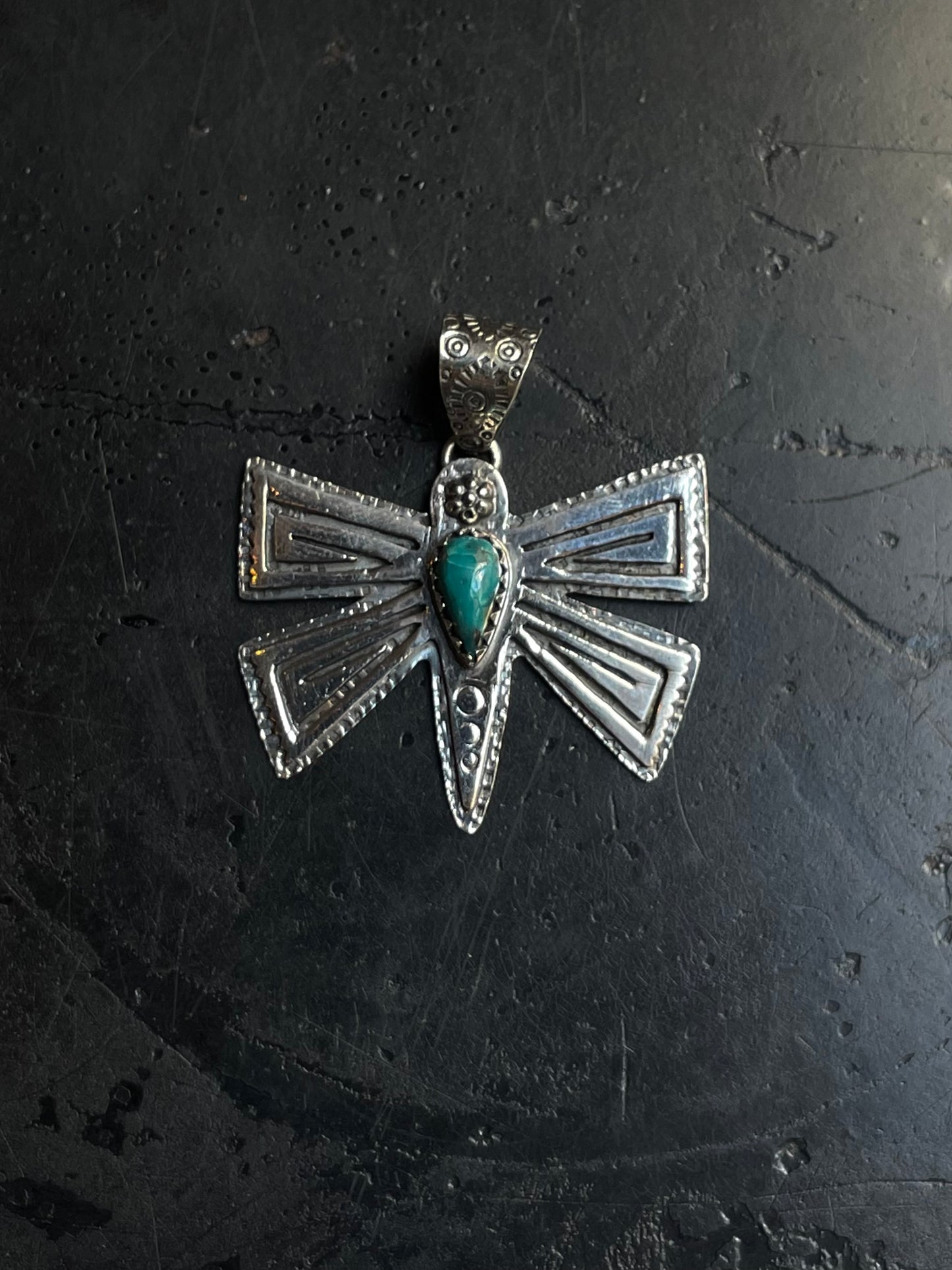 Turquoise Butterfly Pendant | 925 Sterling Silver E270