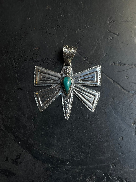 Turquoise Butterfly Pendant | 925 Sterling Silver E270
