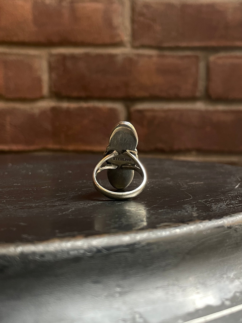 Pink Conch Ring Size 8 | 925 Sterling Silver E753
