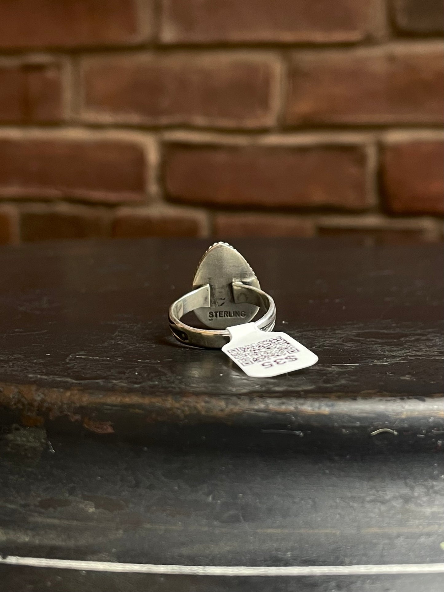 Pink Conch Ring Oval | Sterling Silver | Size 7 | A449