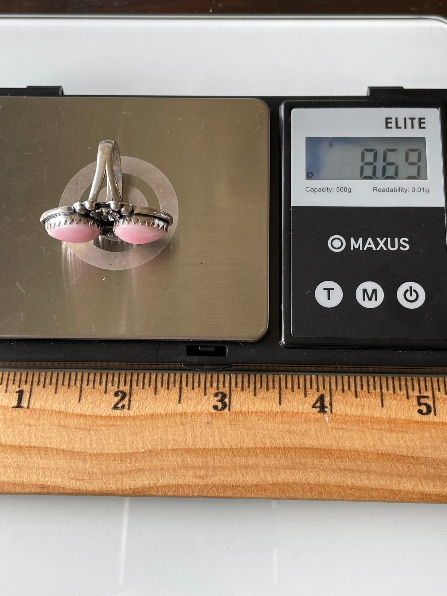 Pink Conch Ring Size 6.75 | 925 Sterling Silver G165
