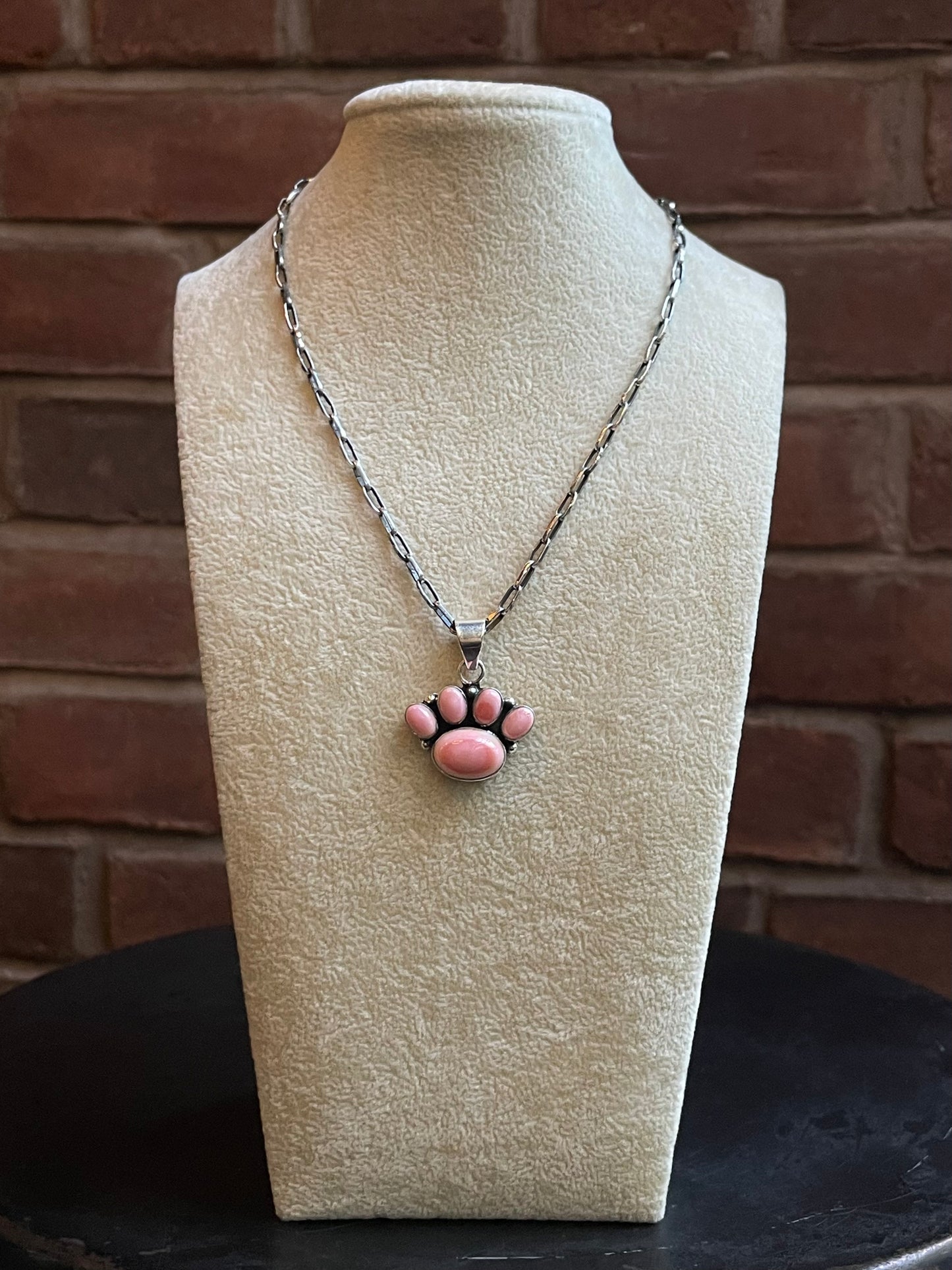 Pink Conch Paw Pendant | 925 Sterling Silver E228