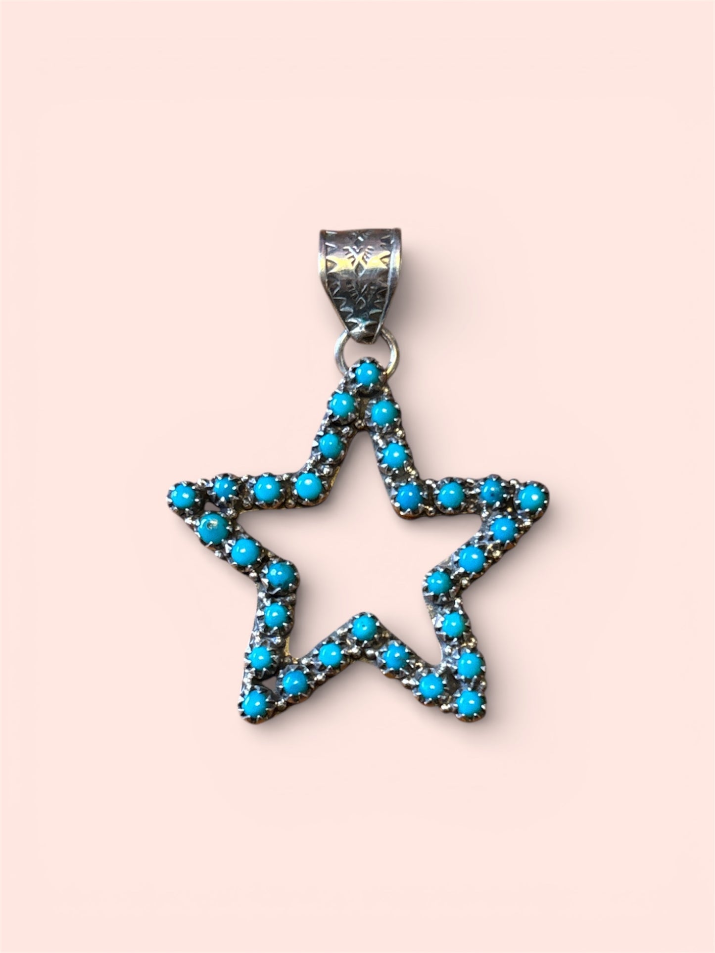 Kingman Turquoise Star Pendant | 925 Sterling Silver KAT01