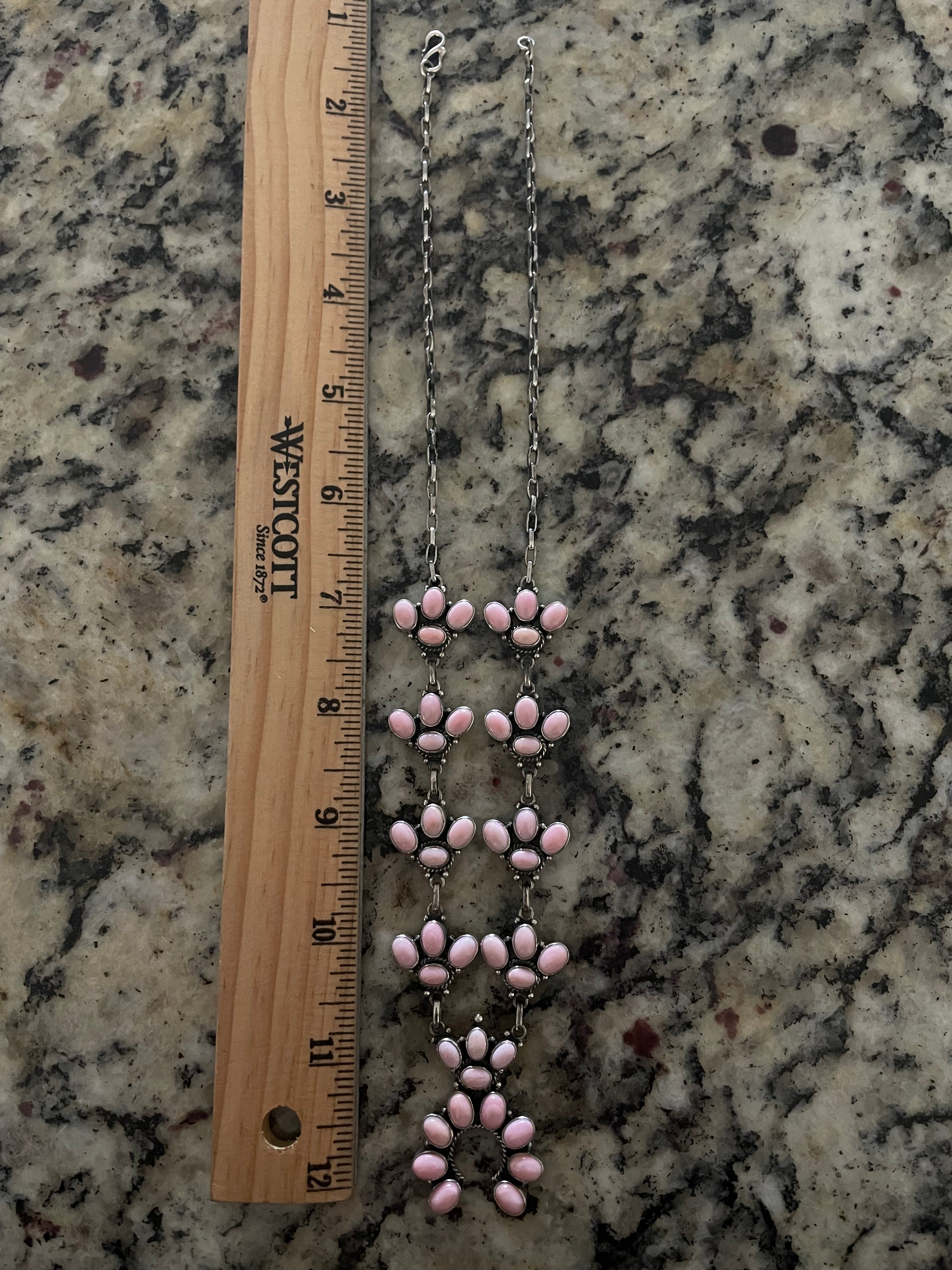 Pink Conch Naja Necklace | 925 Sterling Silver E370