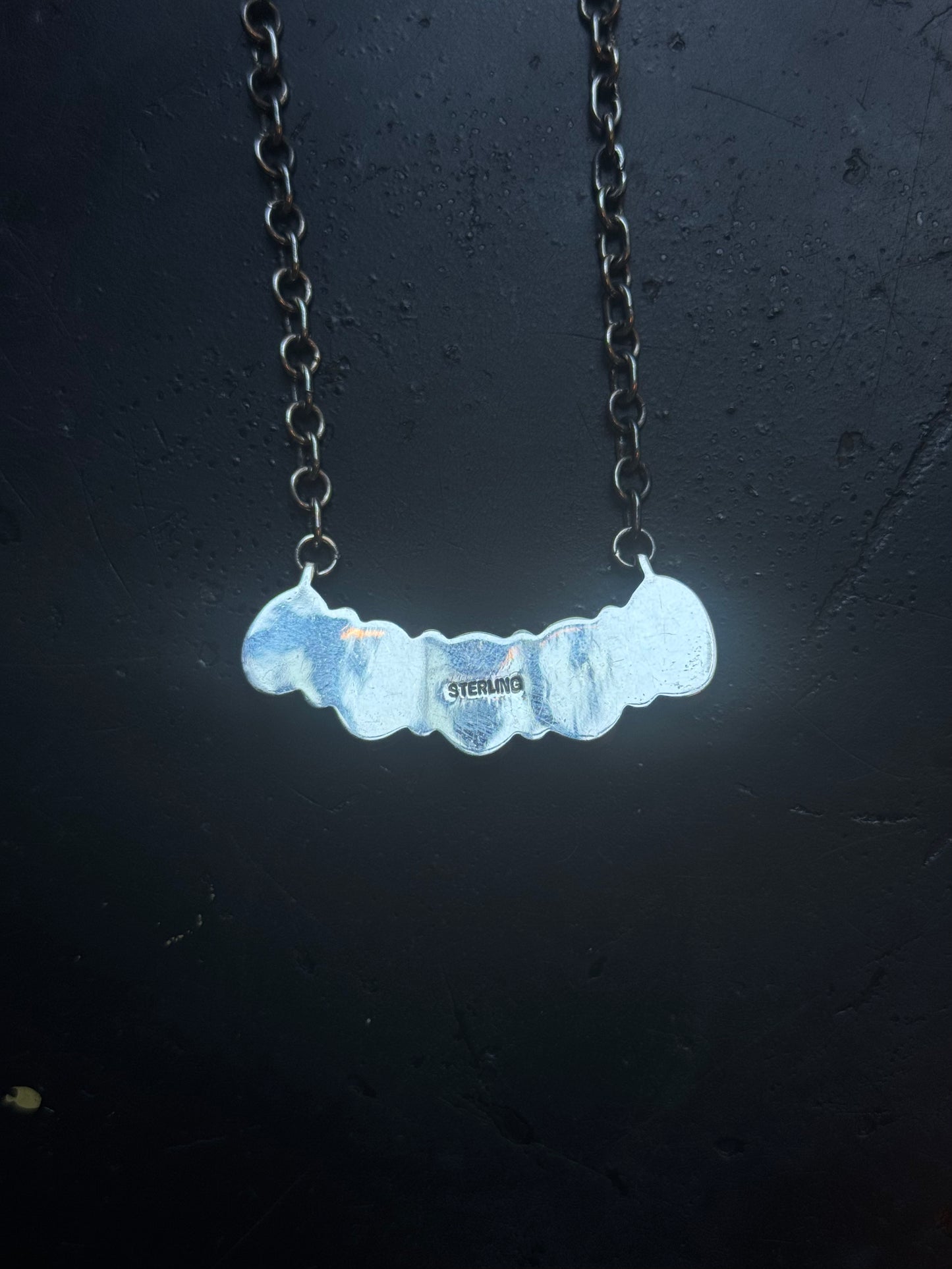 Kingman Turquoise Bar Necklace | 925 Sterling Silver C475