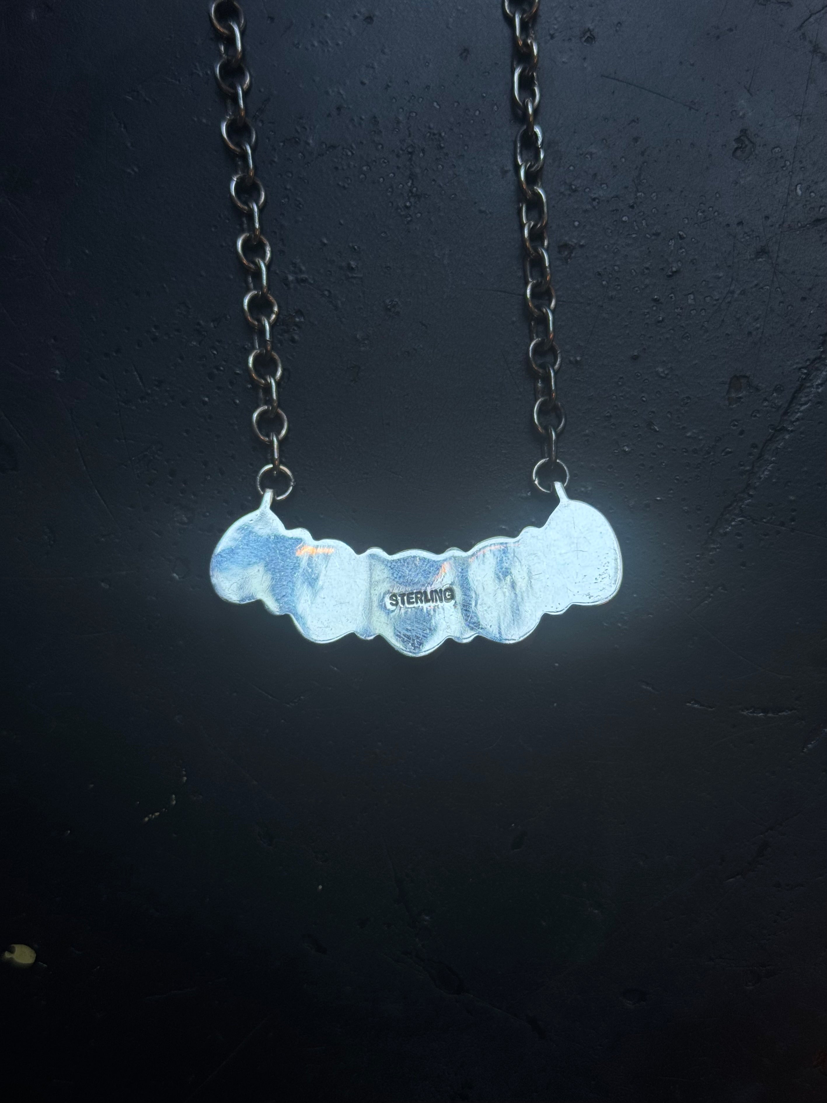 Kingman Turquoise Bar Necklace | 925 Sterling Silver C475