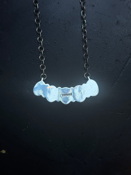Kingman Turquoise Bar Necklace | 925 Sterling Silver C475