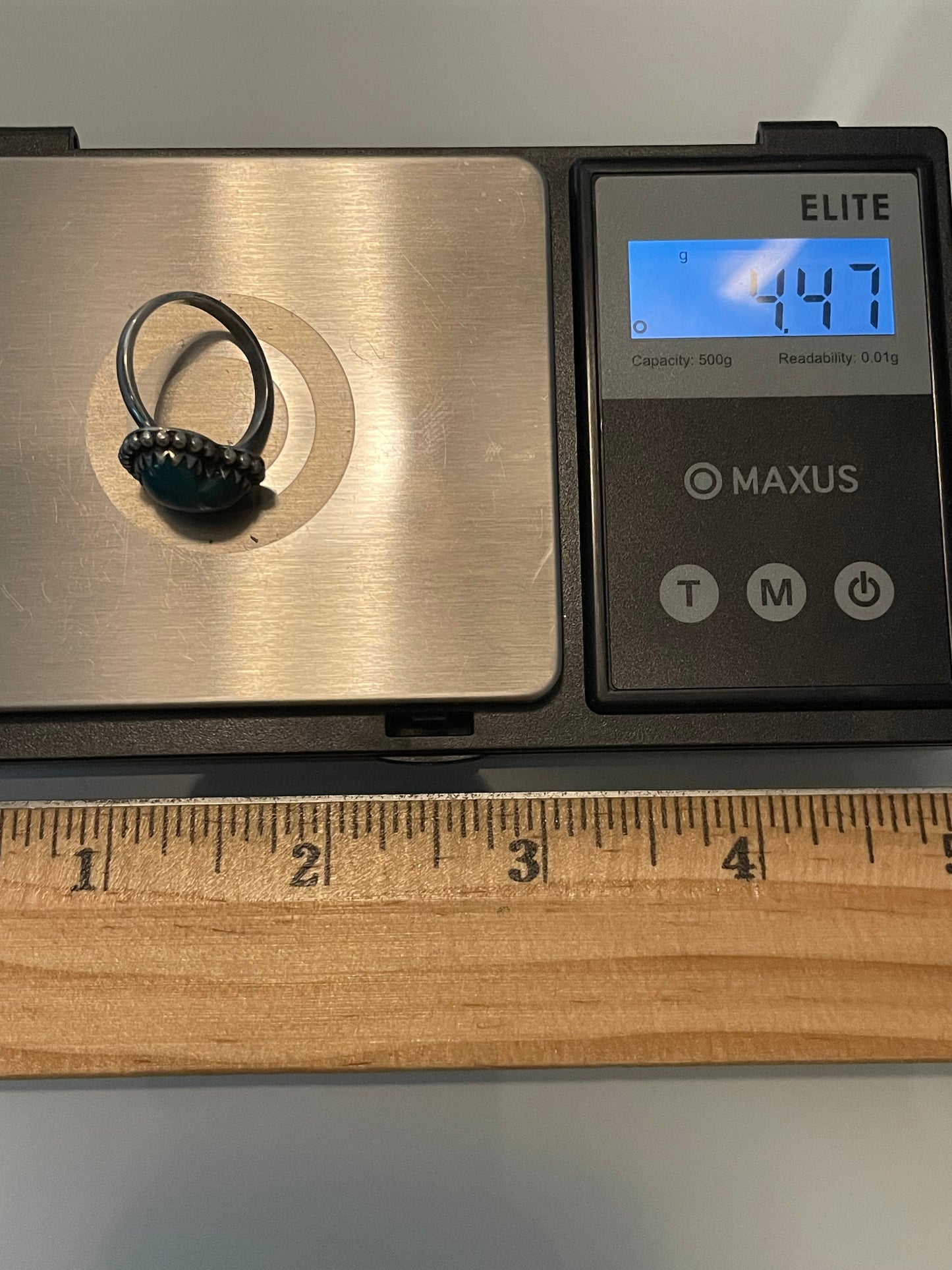 Kingman Turquoise Heart Ring | Sterling Silver | Size 6 G366