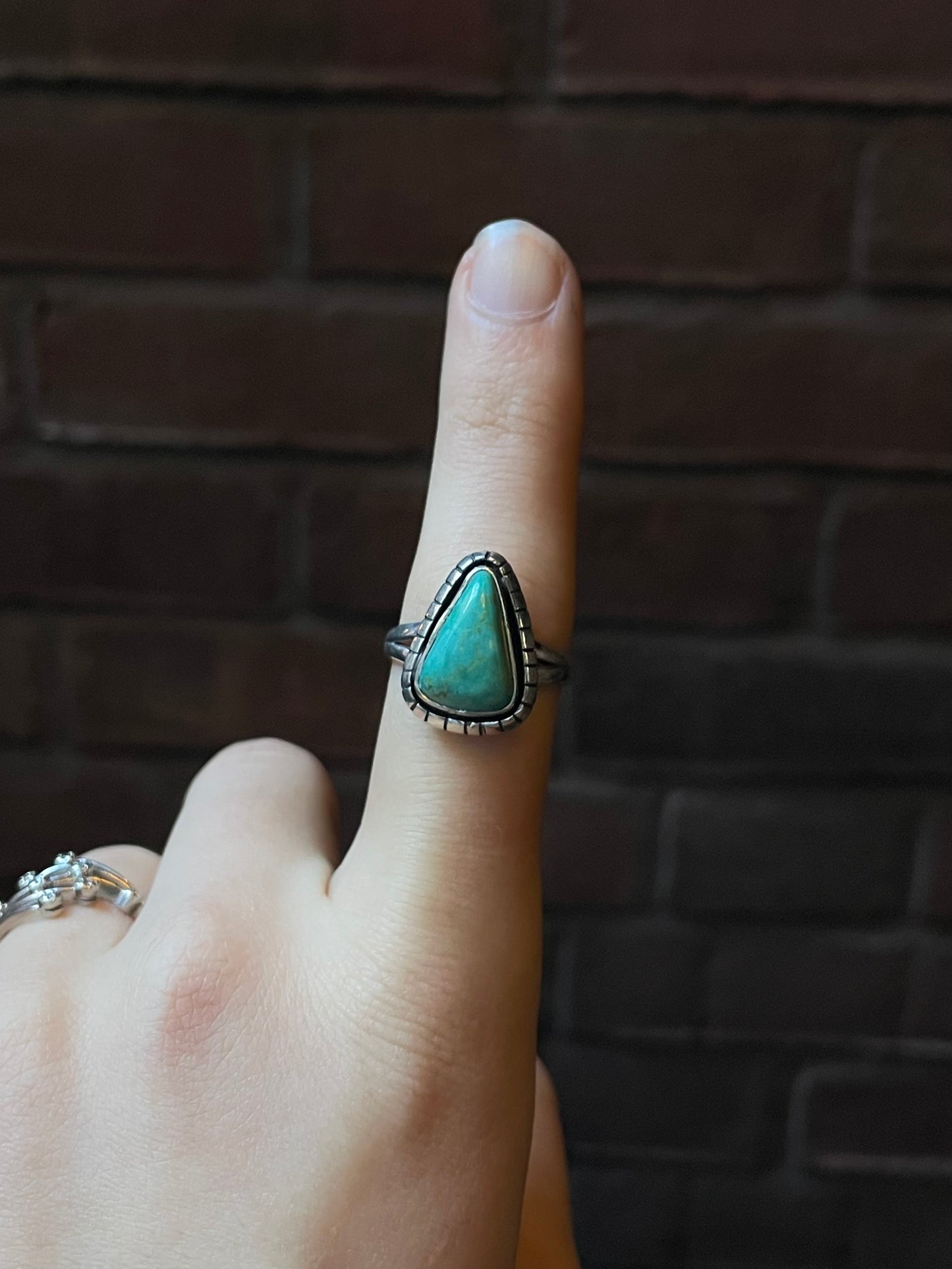 Turquoise Ring | 925 Sterling Silver Size 9 E428
